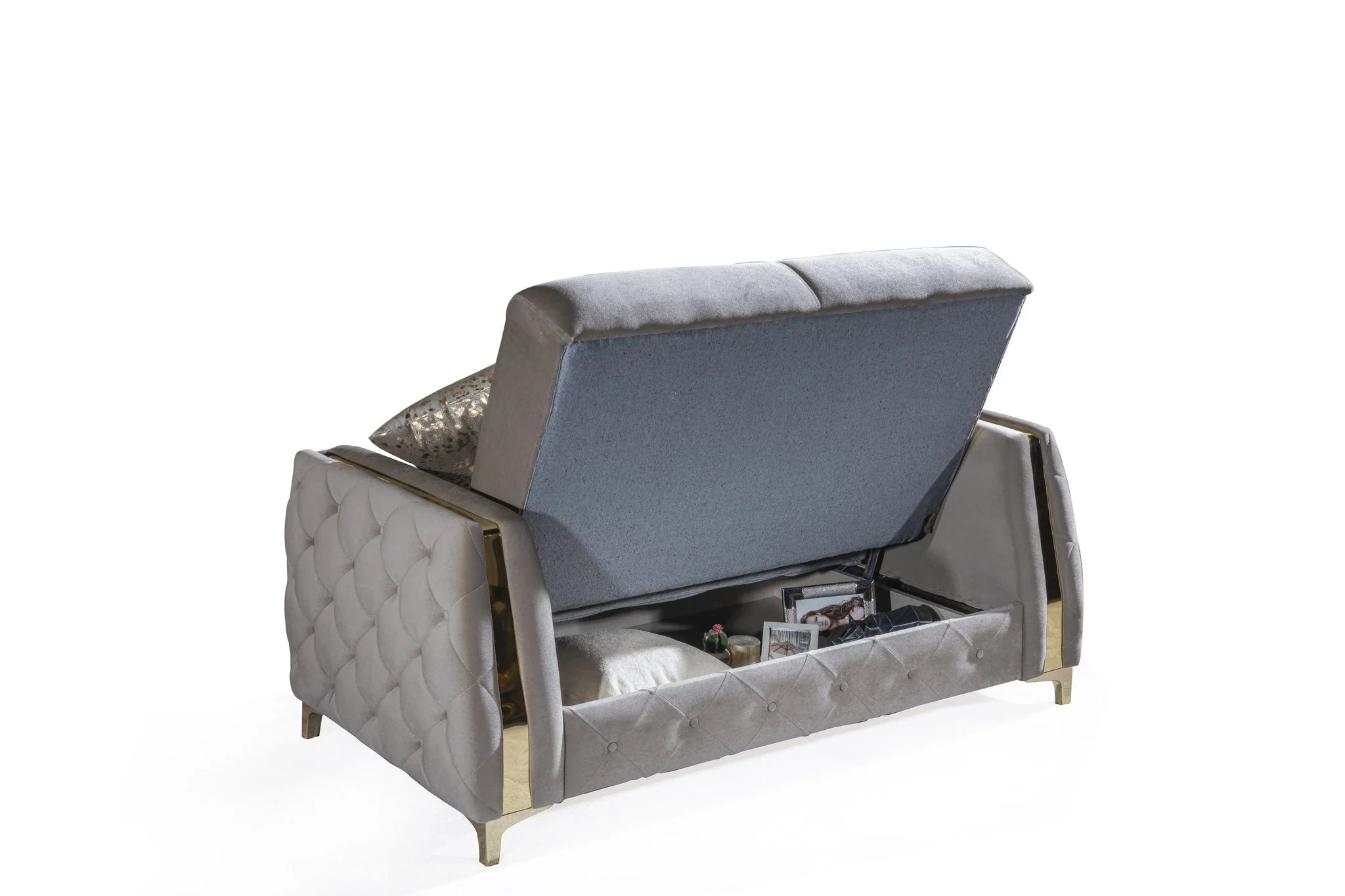 Lust 3 Pc Living Room set Taupe - Image 9