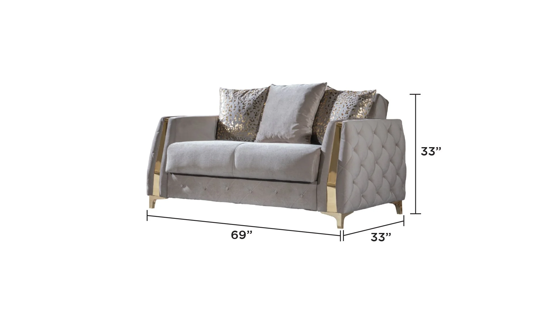 Lust Loveseat Taupe - Image 7