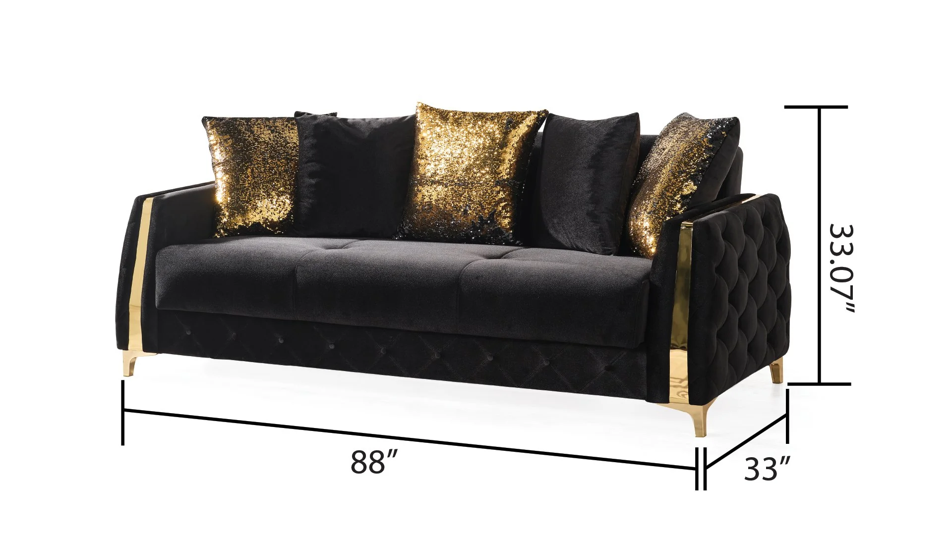 Lust Sofa Black - Image 2