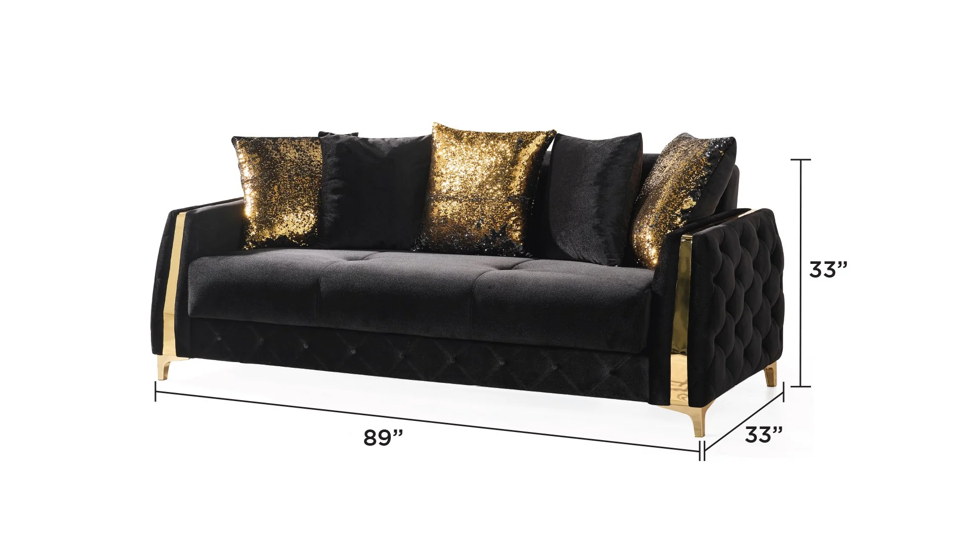 Lust Sofa Black - Image 6