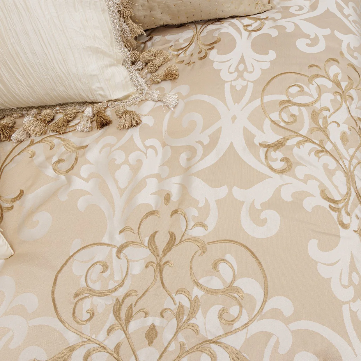 Luxembourg 13-Piece King Comforter Set - Crème - Image 4