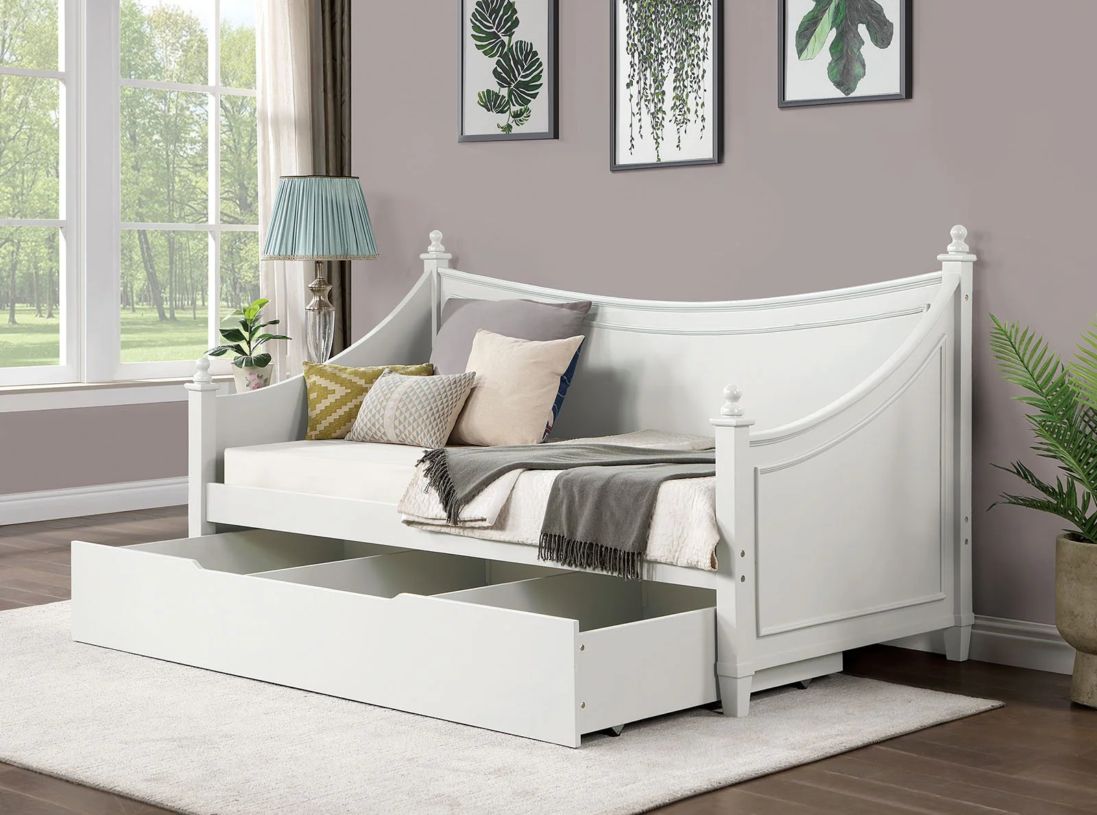 Lycoris Twin Daybed, White - Image 2