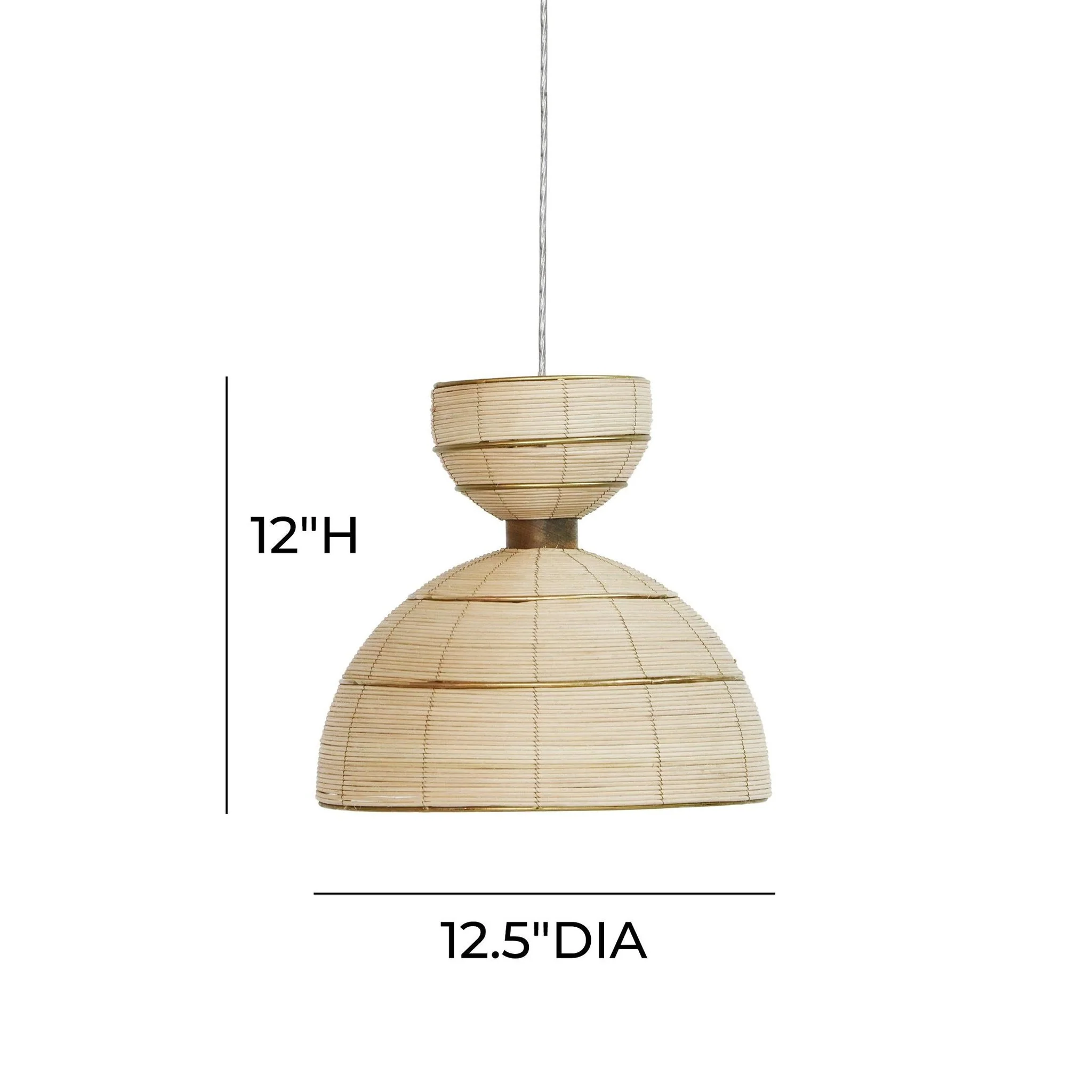 Lydia Rattan Pendant Lamp - Image 6