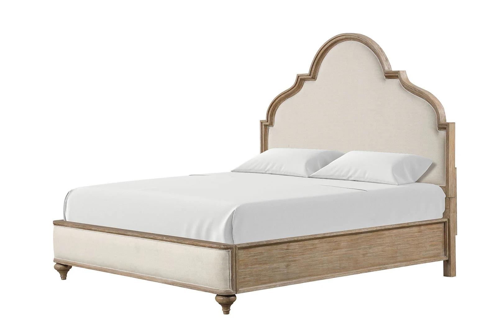Lyris E.King Bed, Rustic Oak - Image 2