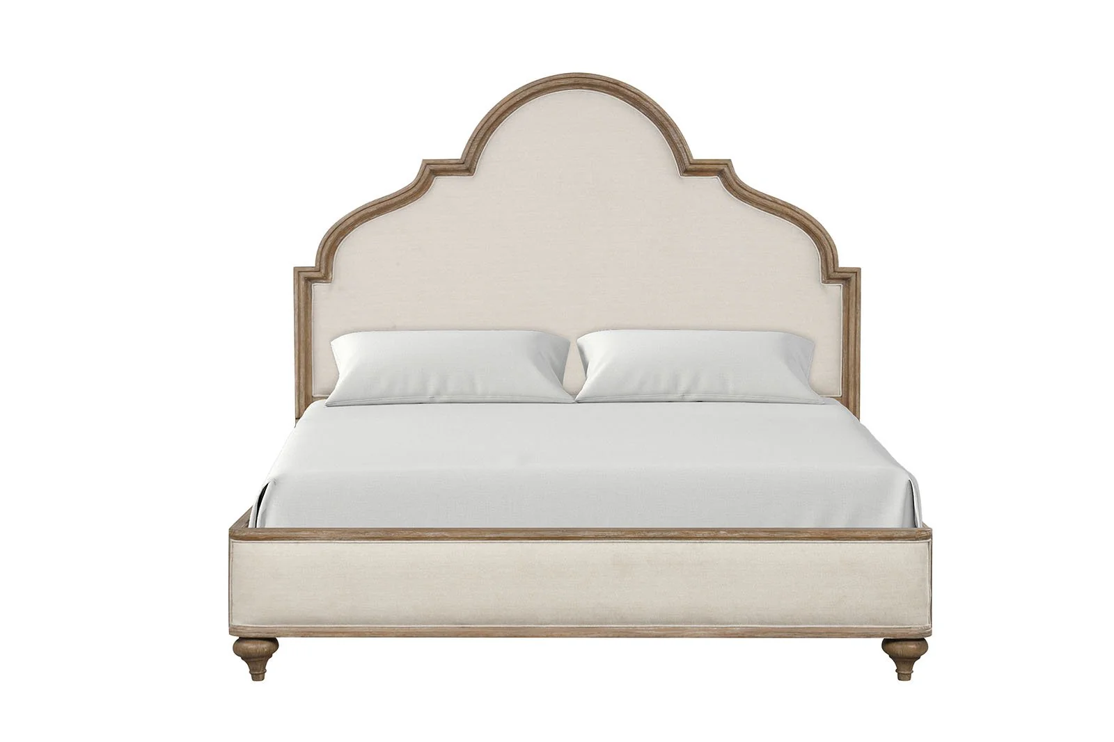 Lyris Queen Bed, Rustic Oak - Image 3
