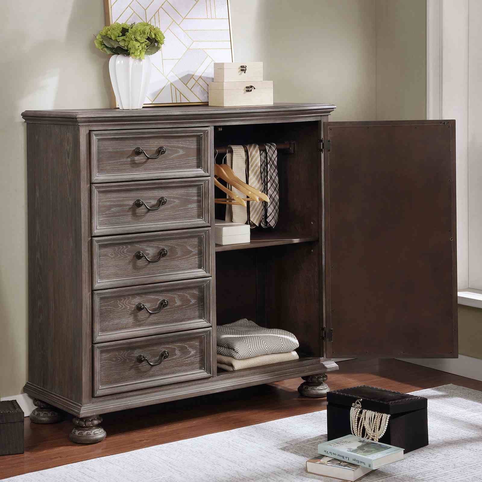 Lysandra Armoire, Rustic Natural - Image 2