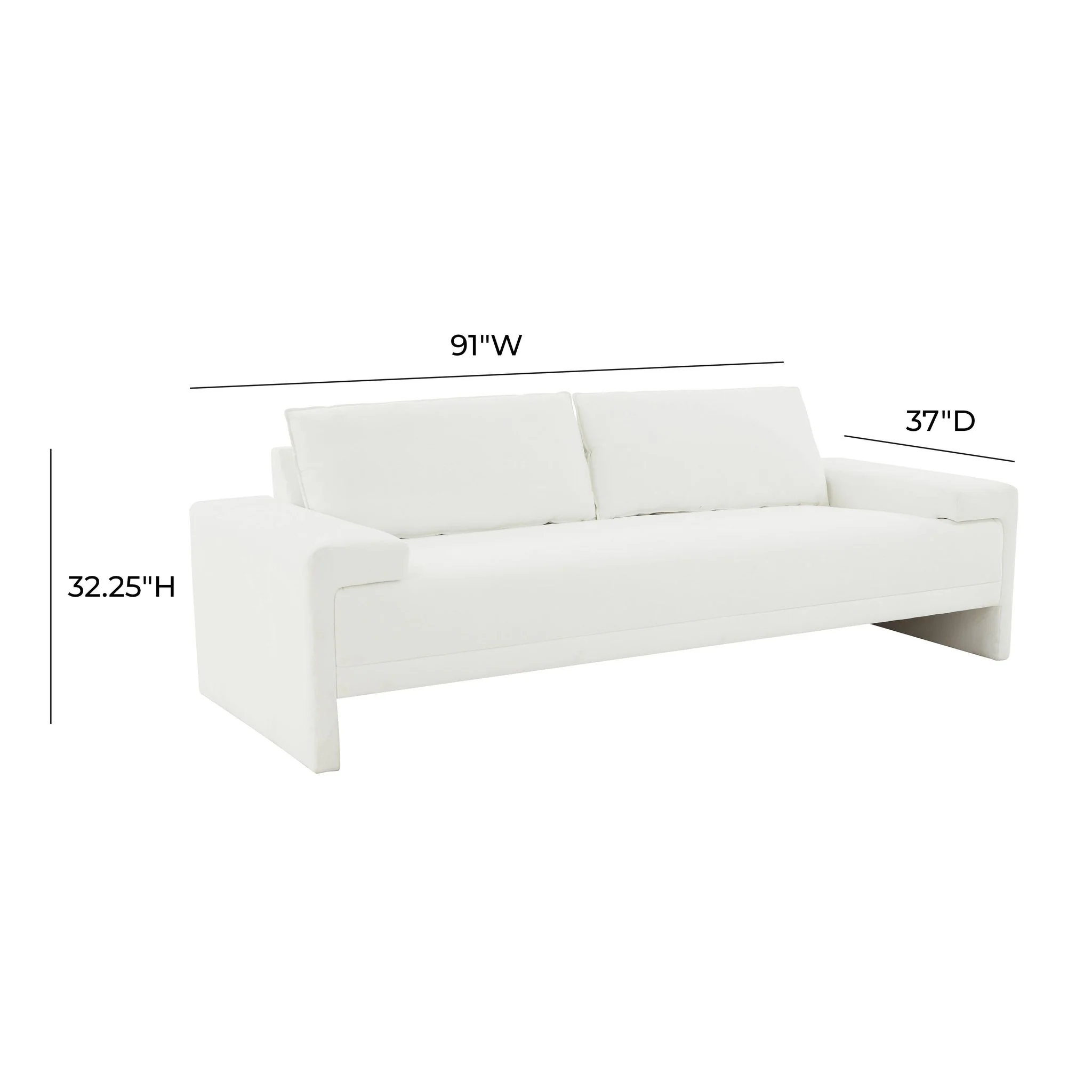 Maeve Pearl Sofa - Image 7