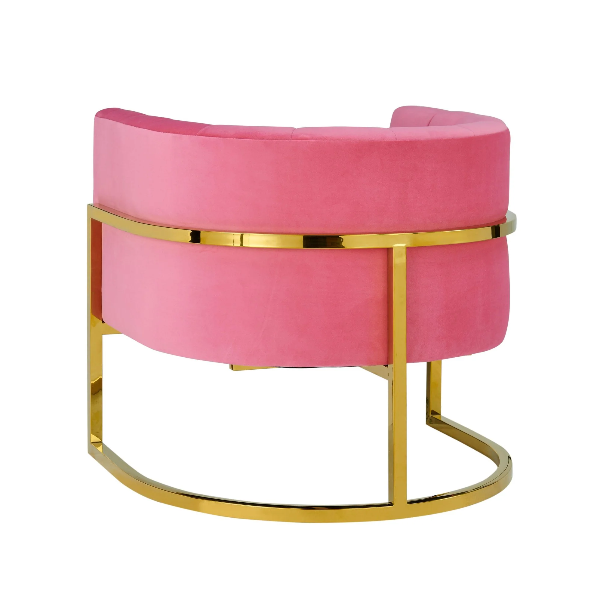 Magnolia Rose Pink Velvet Chair - Image 4