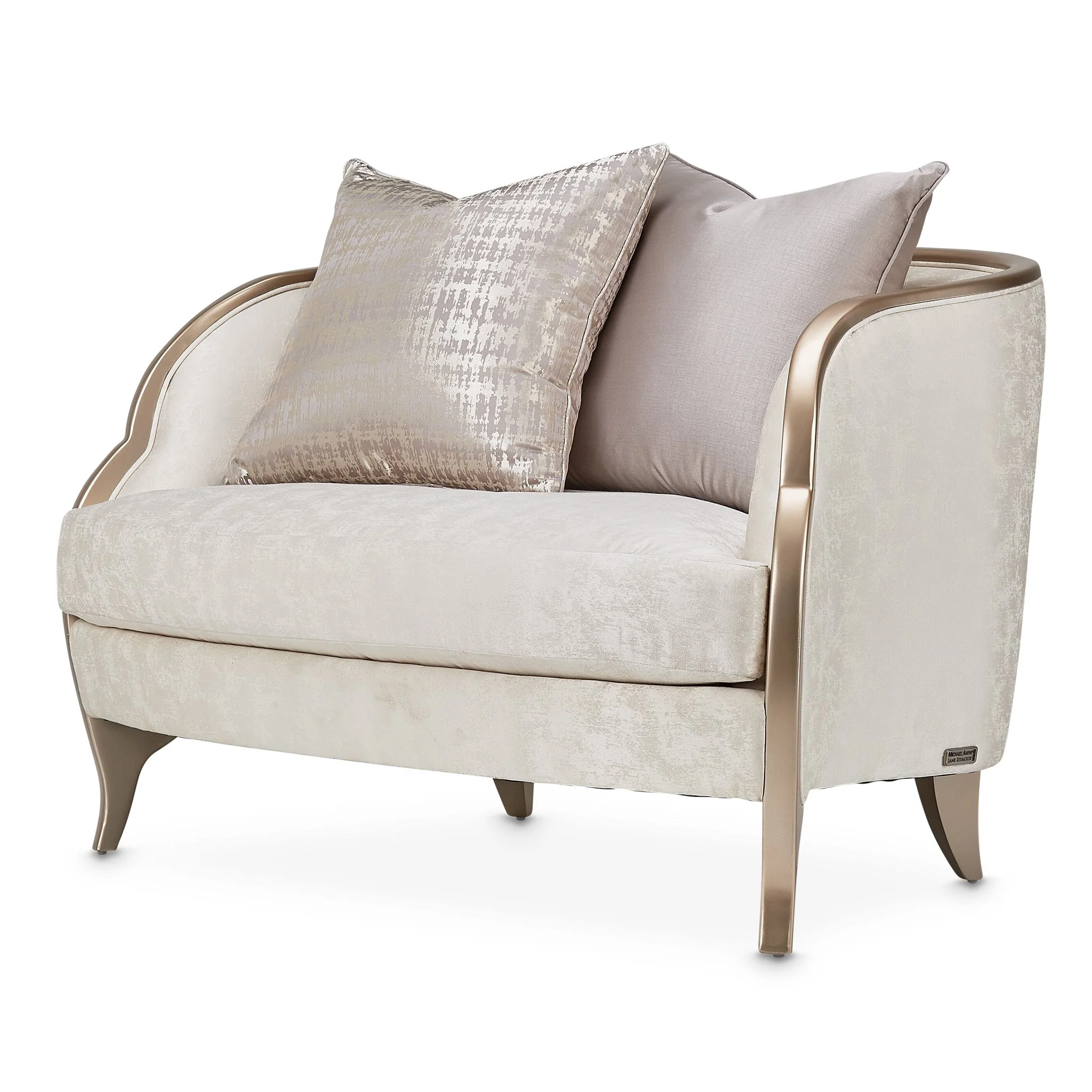 Malibu Crest Chair and Half - Cloud White/Chardonnay - Image 2