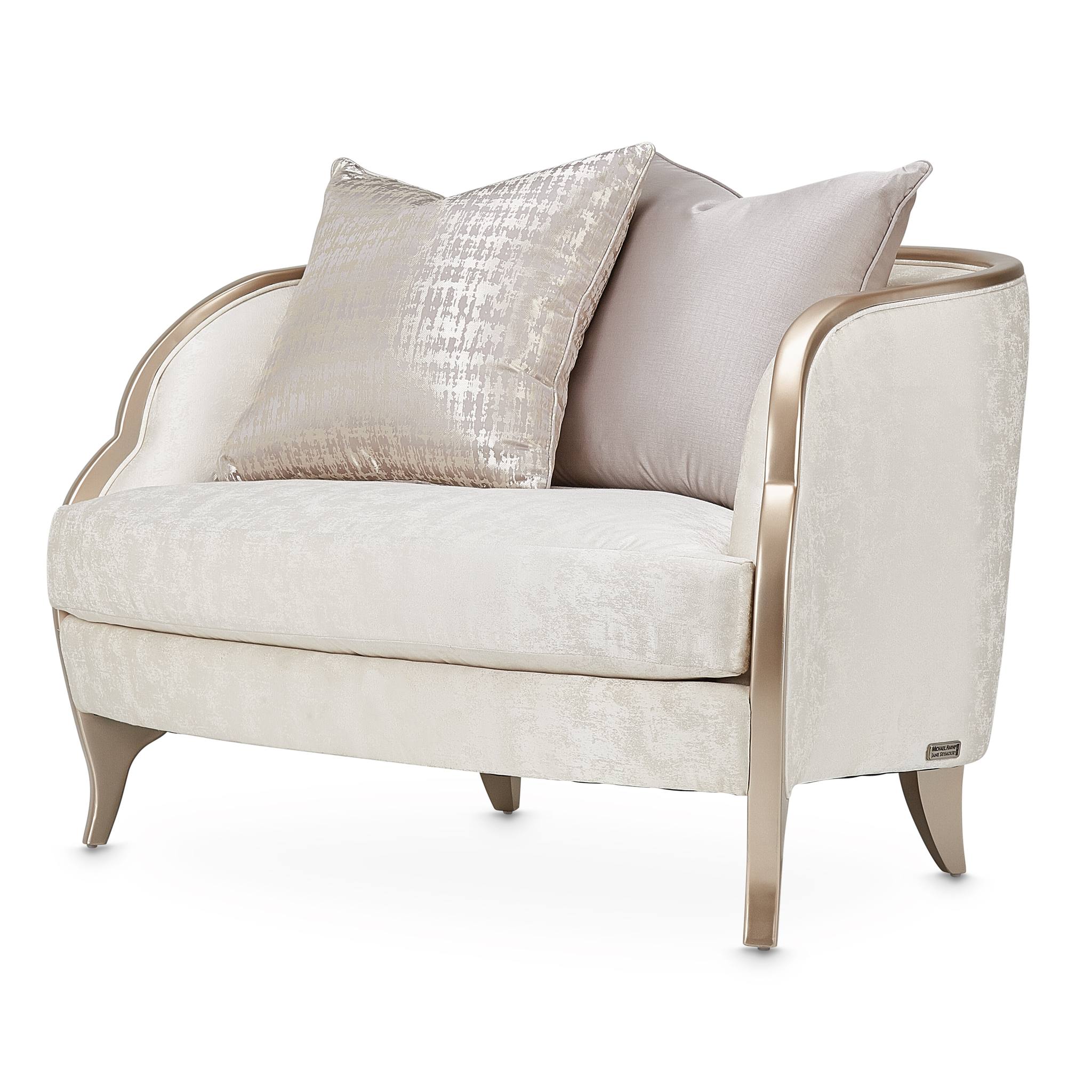 Malibu Crest Chair and Half - Cloud White/Chardonnay - Image 6