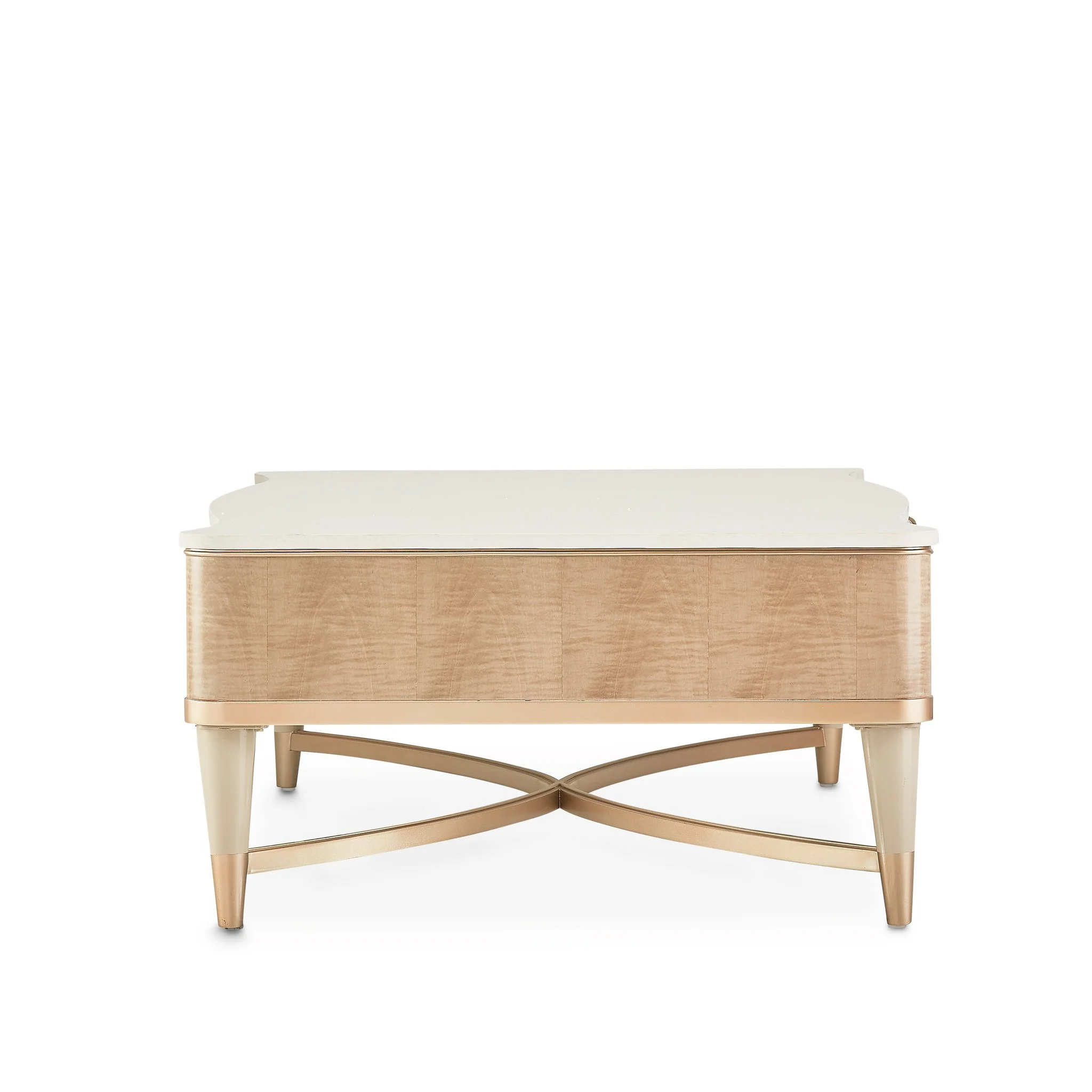 Malibu Crest Rectangular Cocktail Table - Blush - Image 2