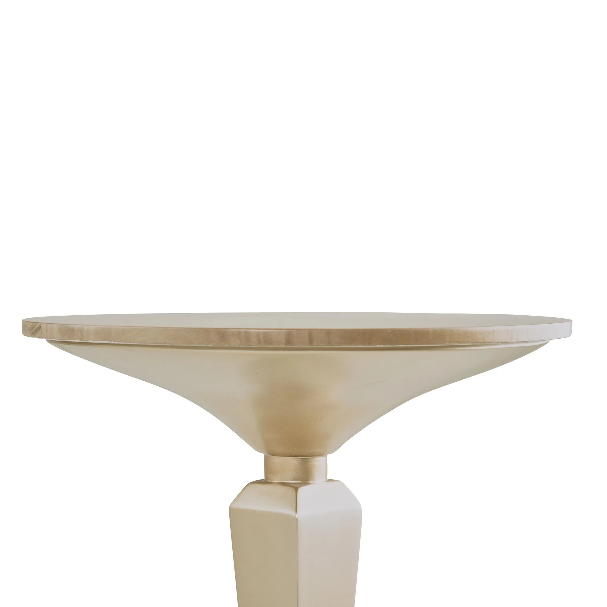 Malibu Crest Round Pedestal Tea Table - Chardonnay - Image 6
