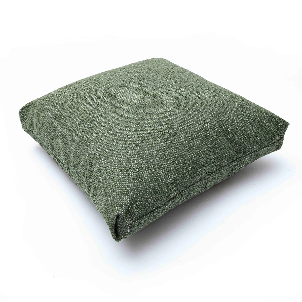 Malolo Green Basketweave 16 inch Square Vegan-Down Pillow - COVER - Image 3