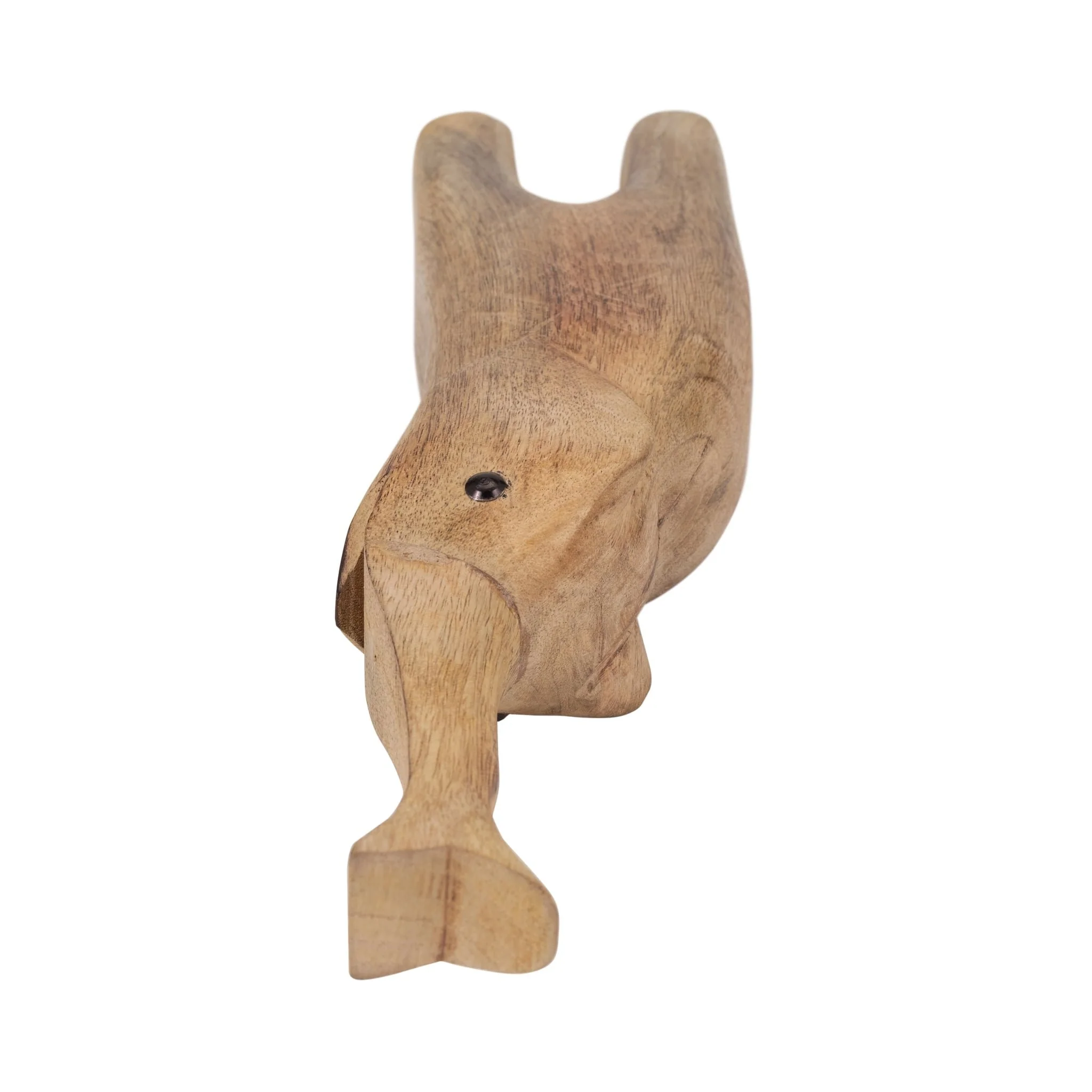Mango Wood, 15" Skinny Elephant, Brown - Image 6