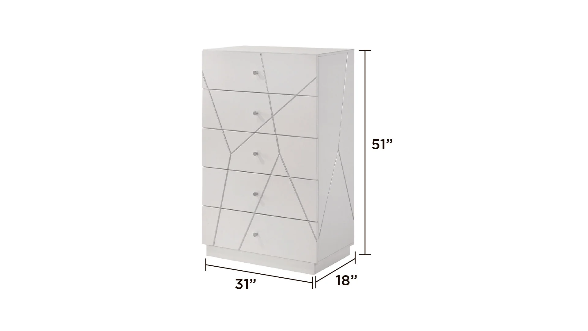 Manhattan Chest White - Image 2