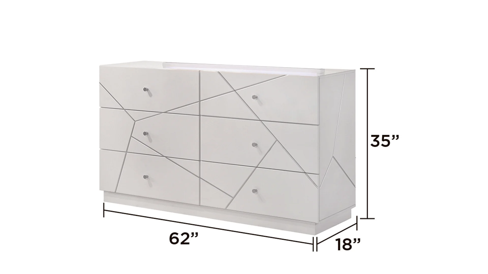 Manhattan Queen 5PC Bedroom Set White - Image 6