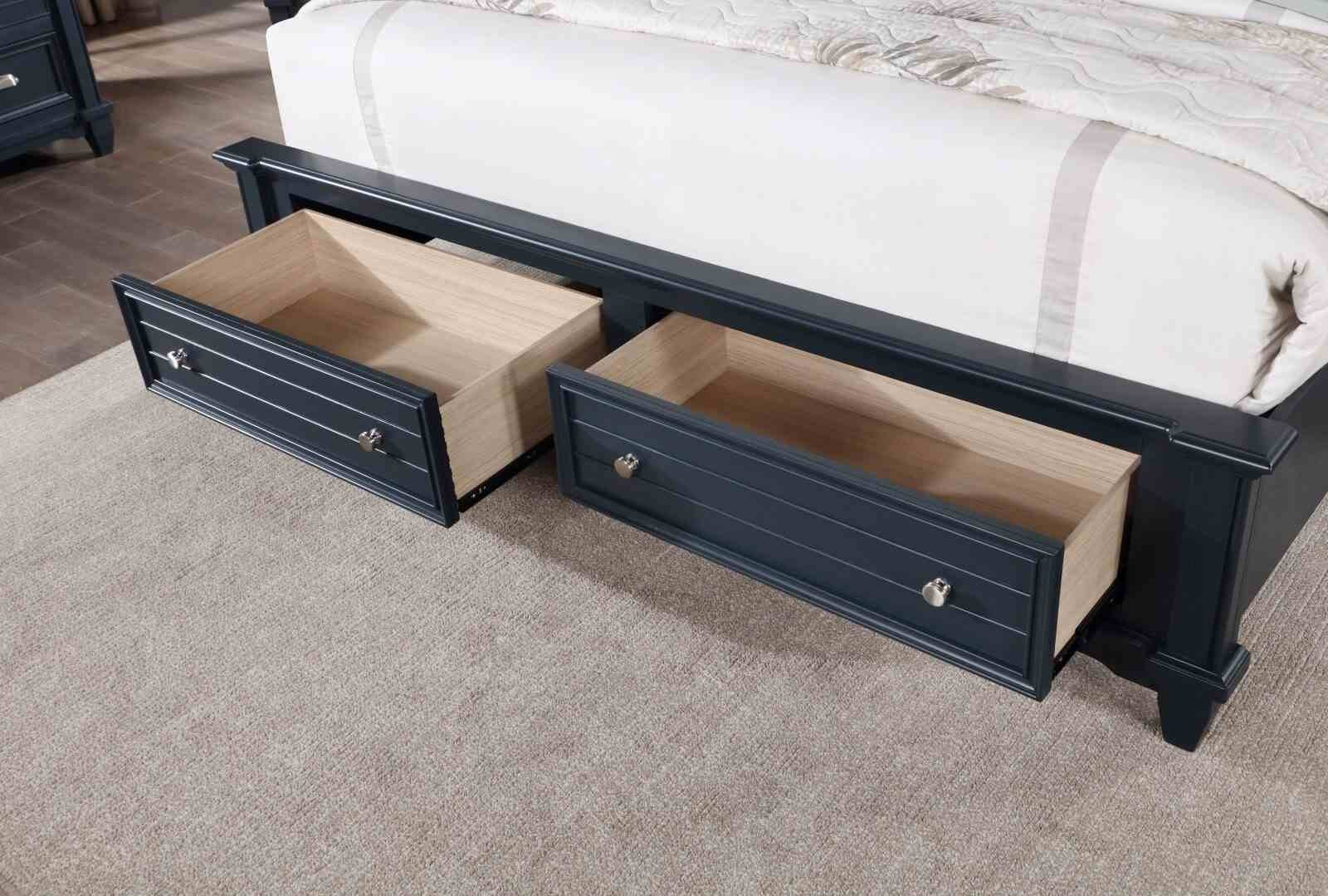 Manzanillo Cal.King Bed, Slate Blue - Image 5