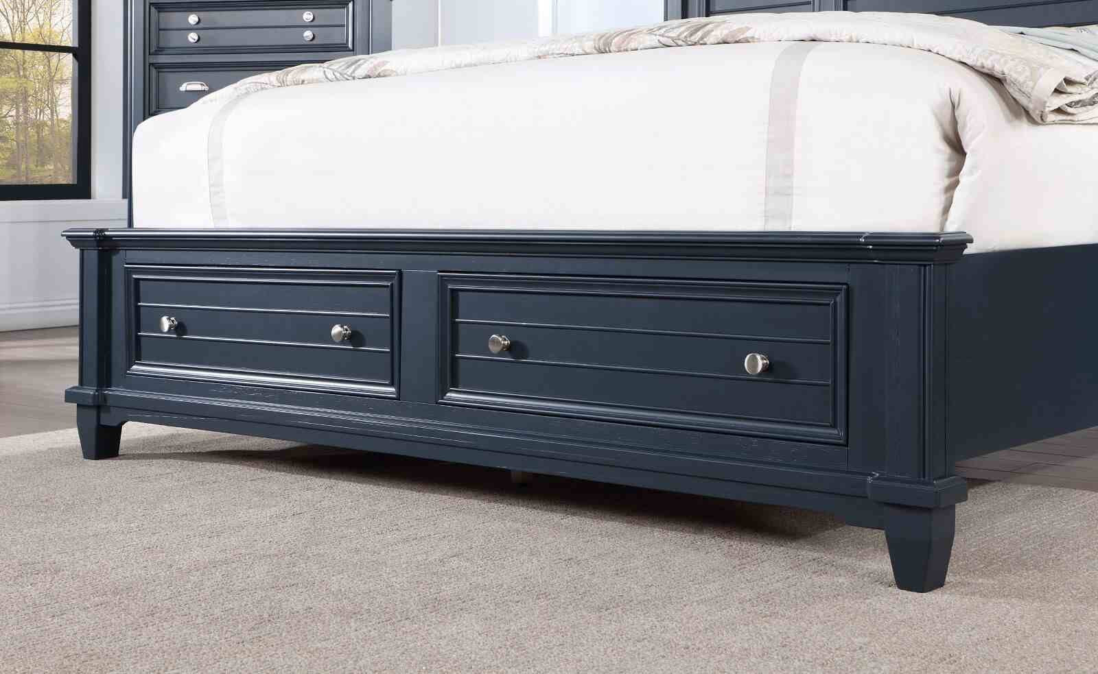 Manzanillo E.King Bed, Slate Blue - Image 4