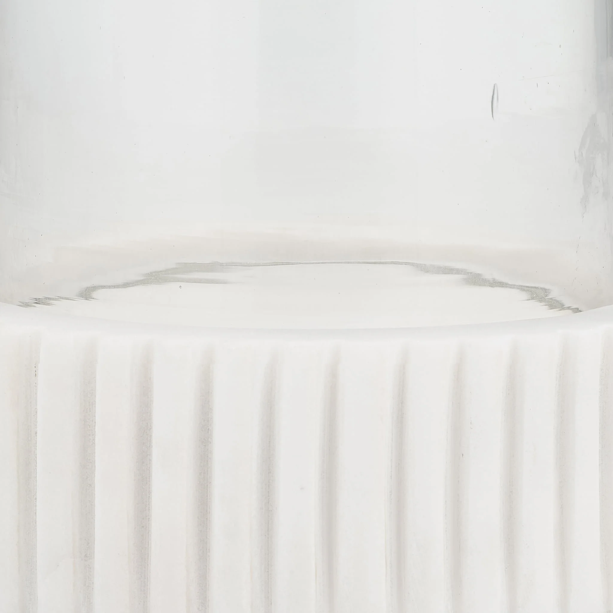 Marble, 11"h Hurricane Holder, White Kd - Image 5
