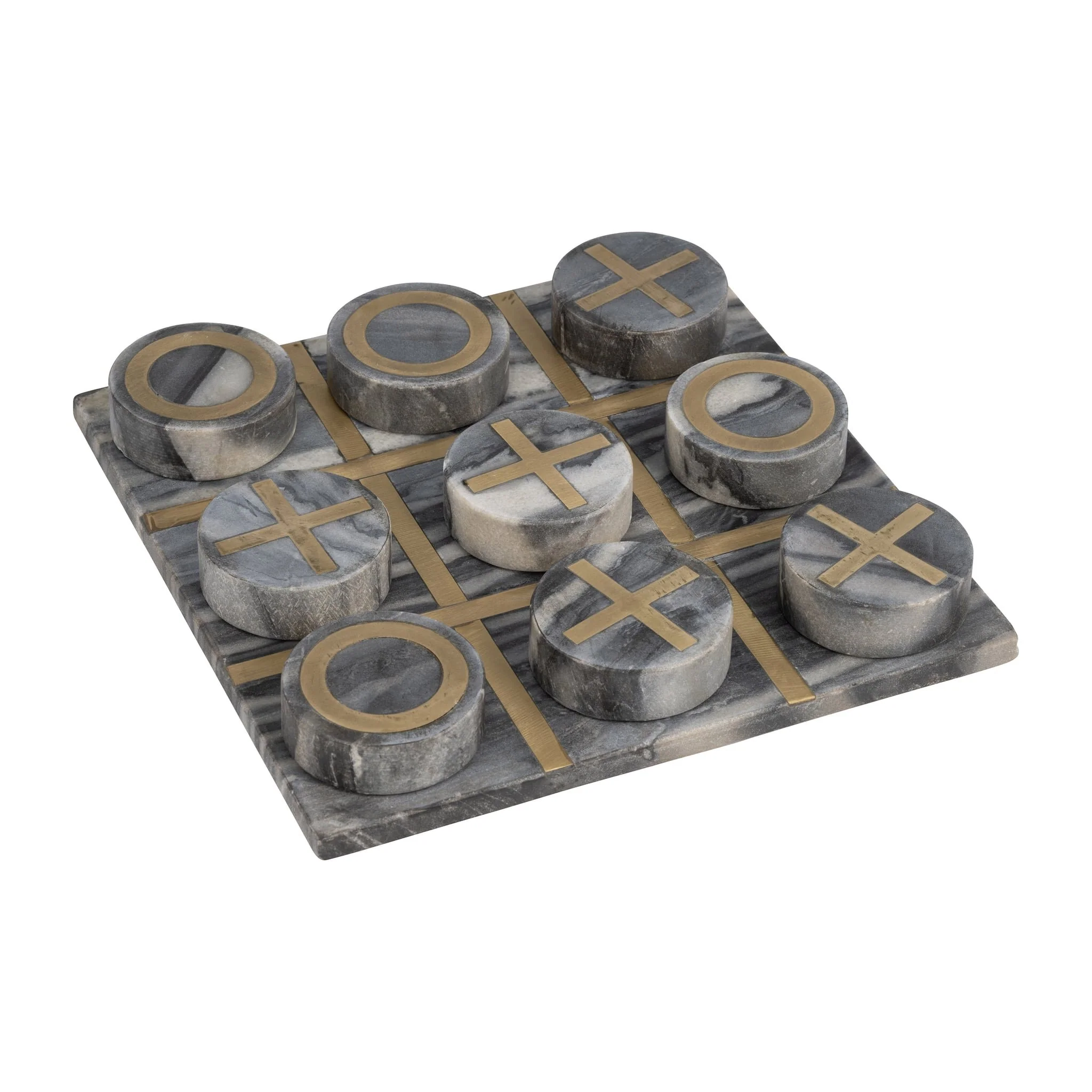 Marble 12x12 Tic-tac-toe, Black/gold - Image 2