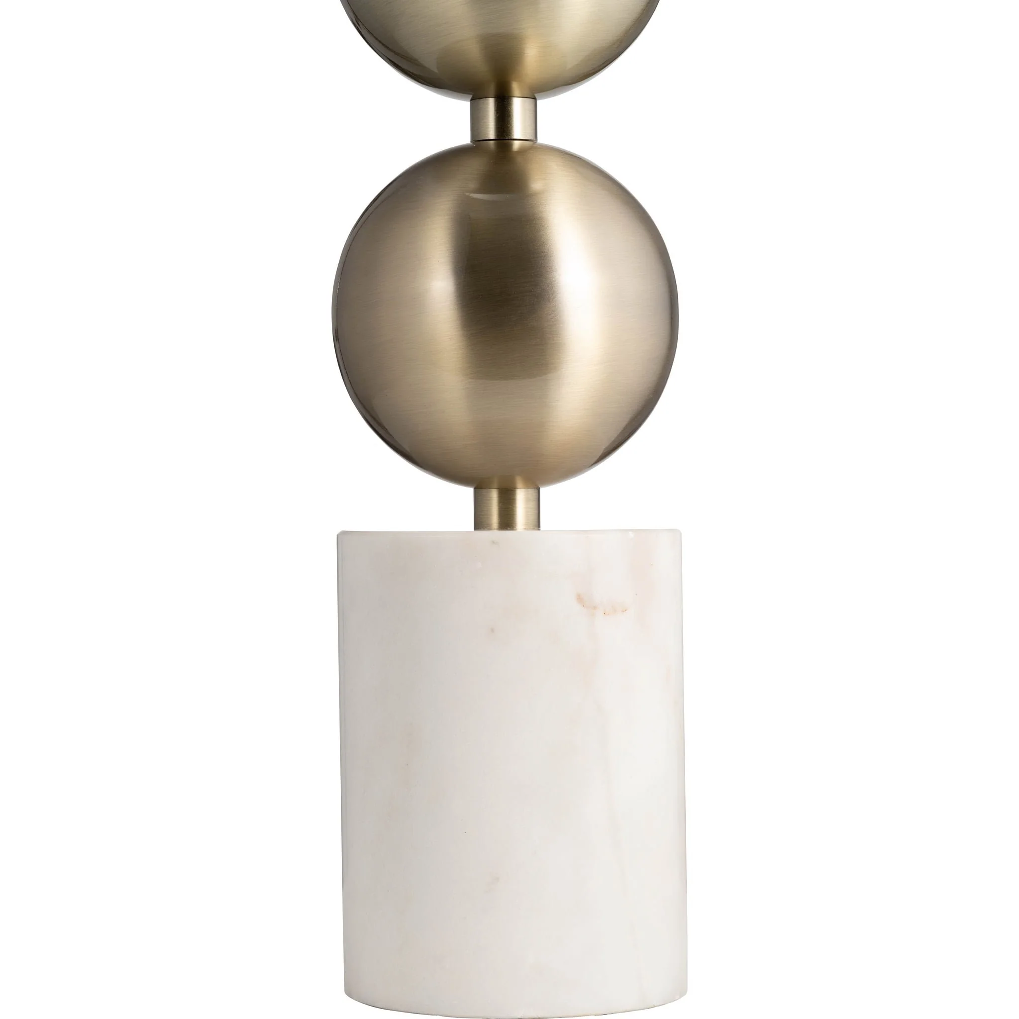 Marble, 30" Stacking Orbs Table Lamp, Gold/white - Image 3