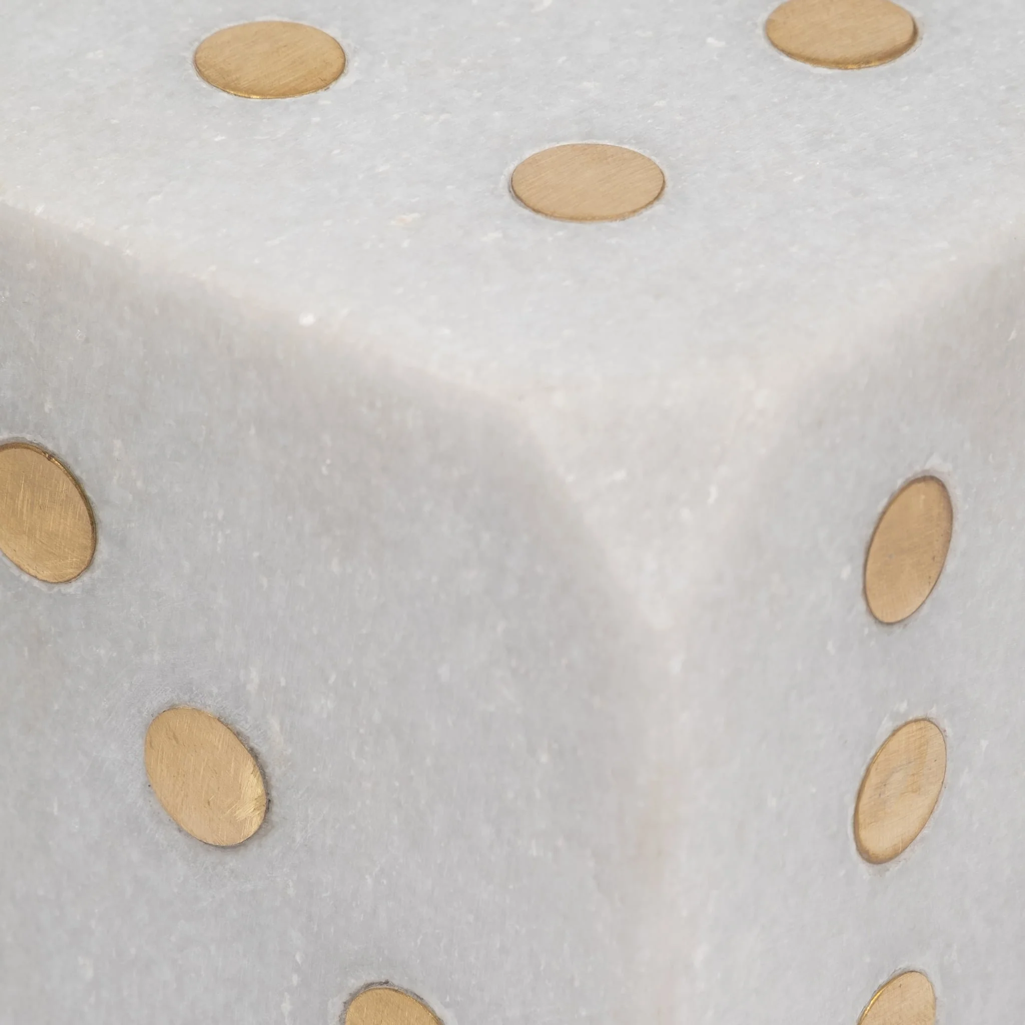 Marble, 4" Dice, White - Image 3