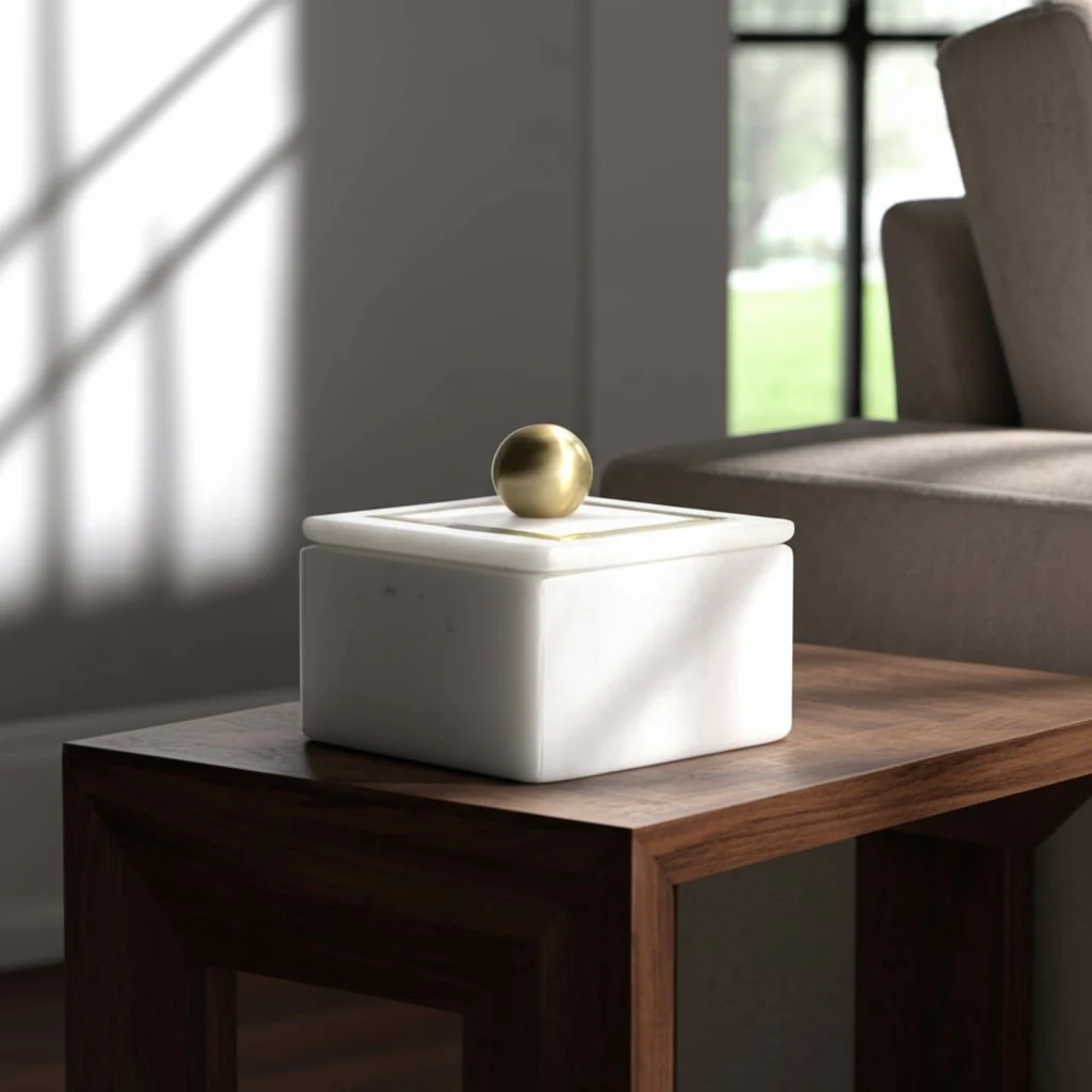 Marble, 5x5 Box - Knob, White - Image 10
