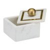 Marble, 5x5 Box - Knob, White - Image 2