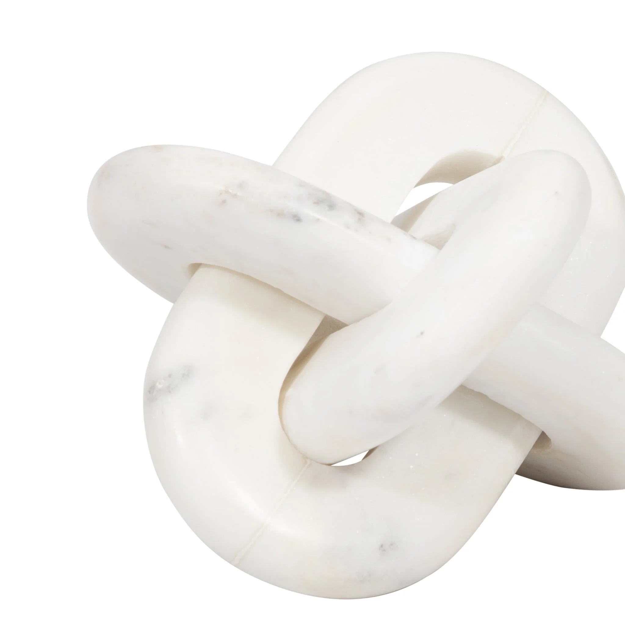 Marble, 6" Knot Decor, White - Image 5