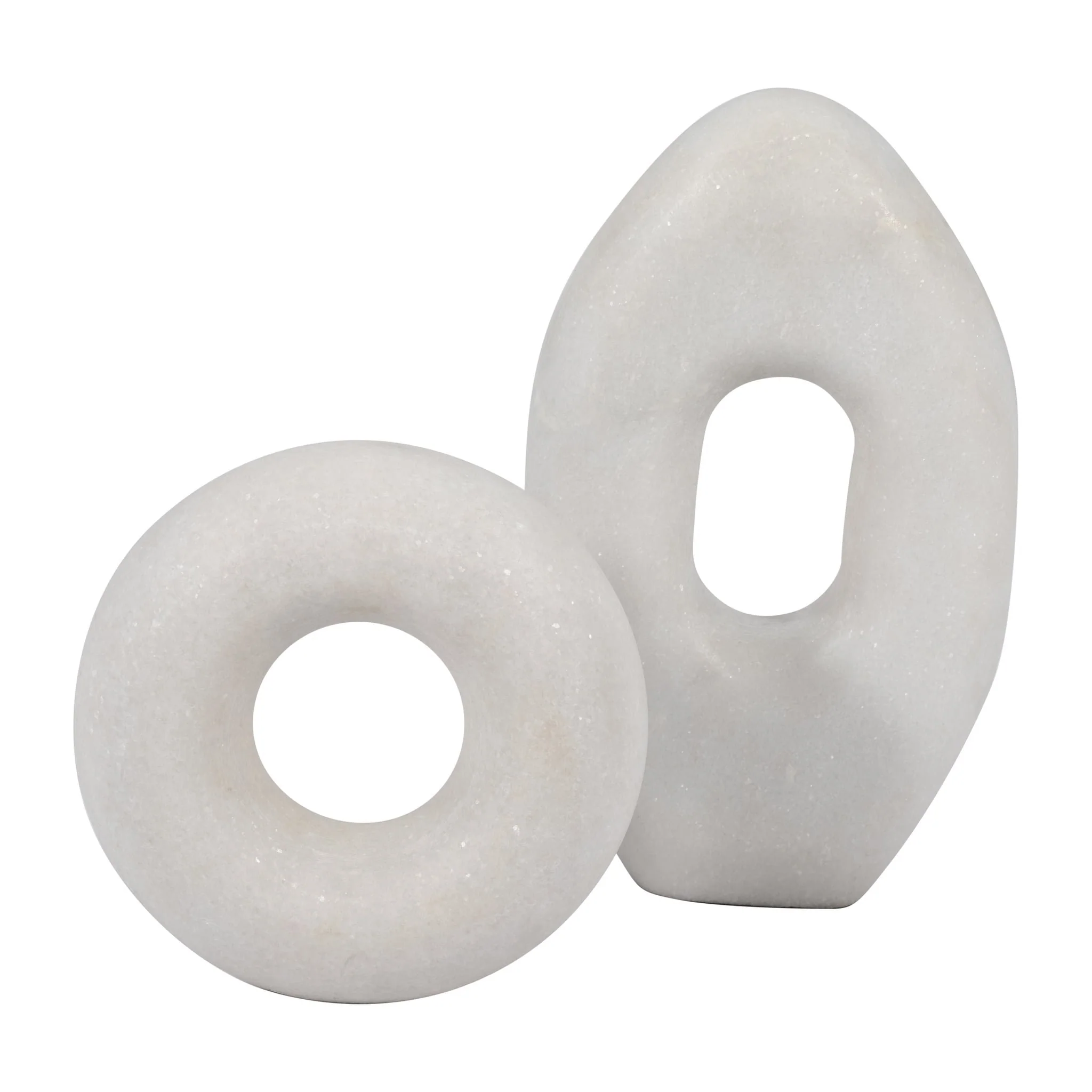 Marble, 6"  Sculpture, White - Image 7