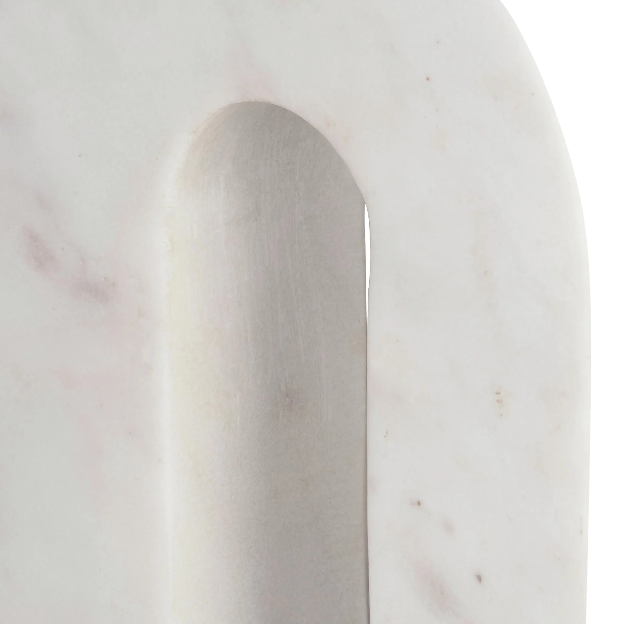 Marble, 7"h Horseshoe Tabletop Deco, White - Image 4