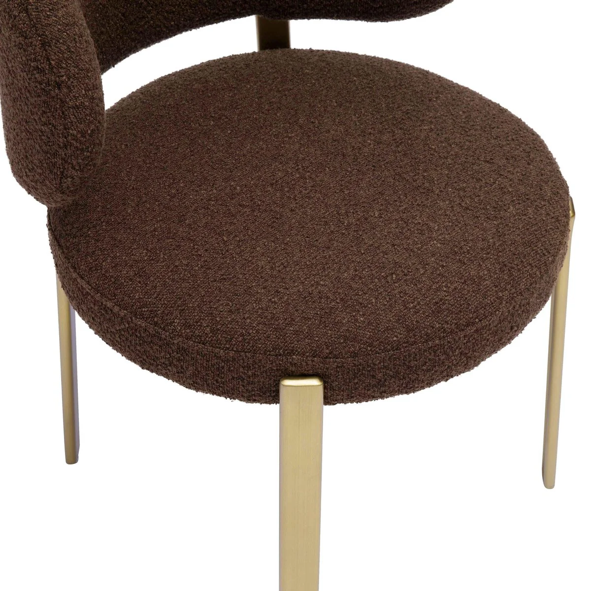Margaret Chocolate Brown Performance Boucle Dining Chair - Image 7