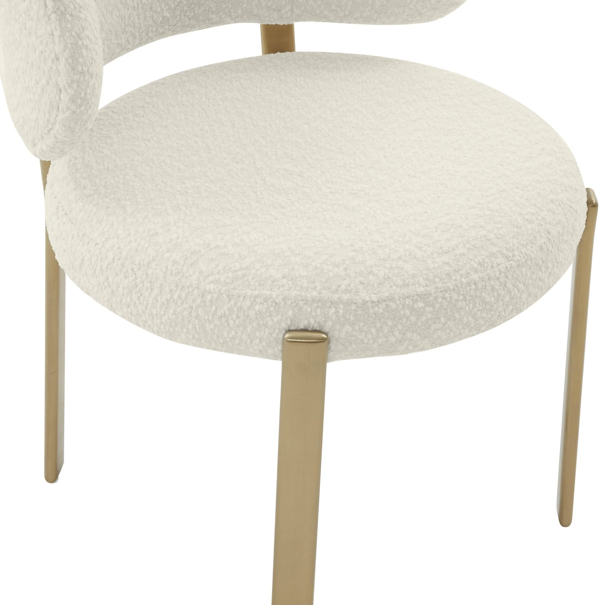 Margaret Cream Performance Boucle Dining Chair - Image 4