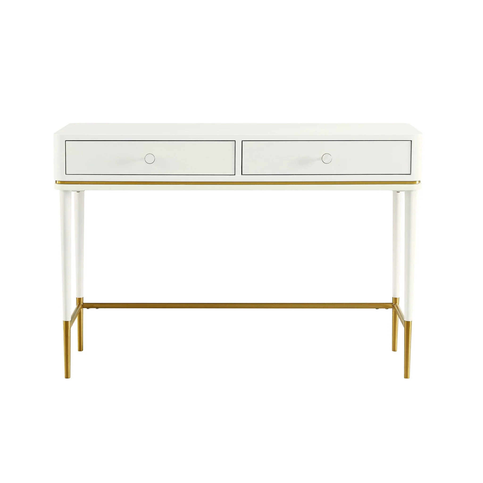 Mariah Two Drawer Off-White Desk - Image 3