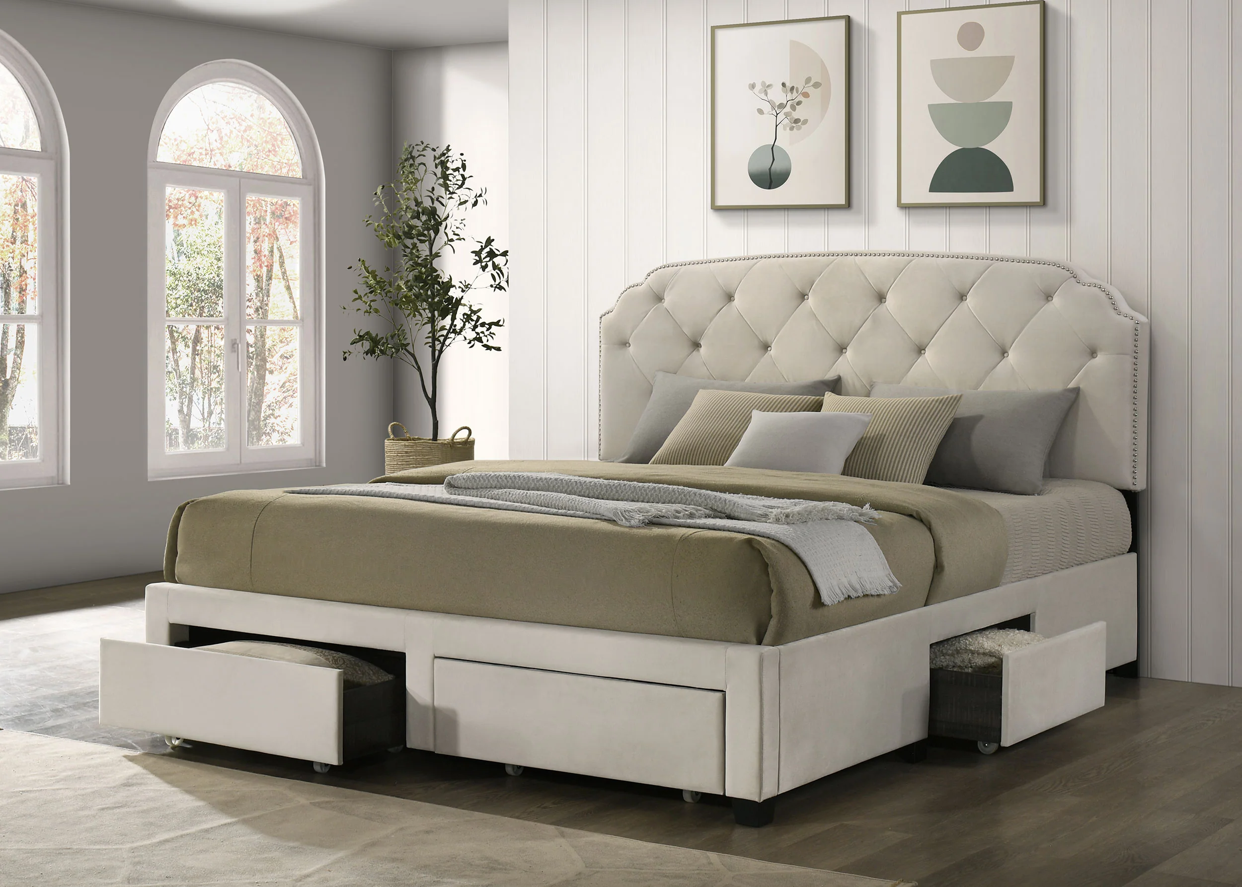 Marianna Panel Platform Storage Bed - Image 16