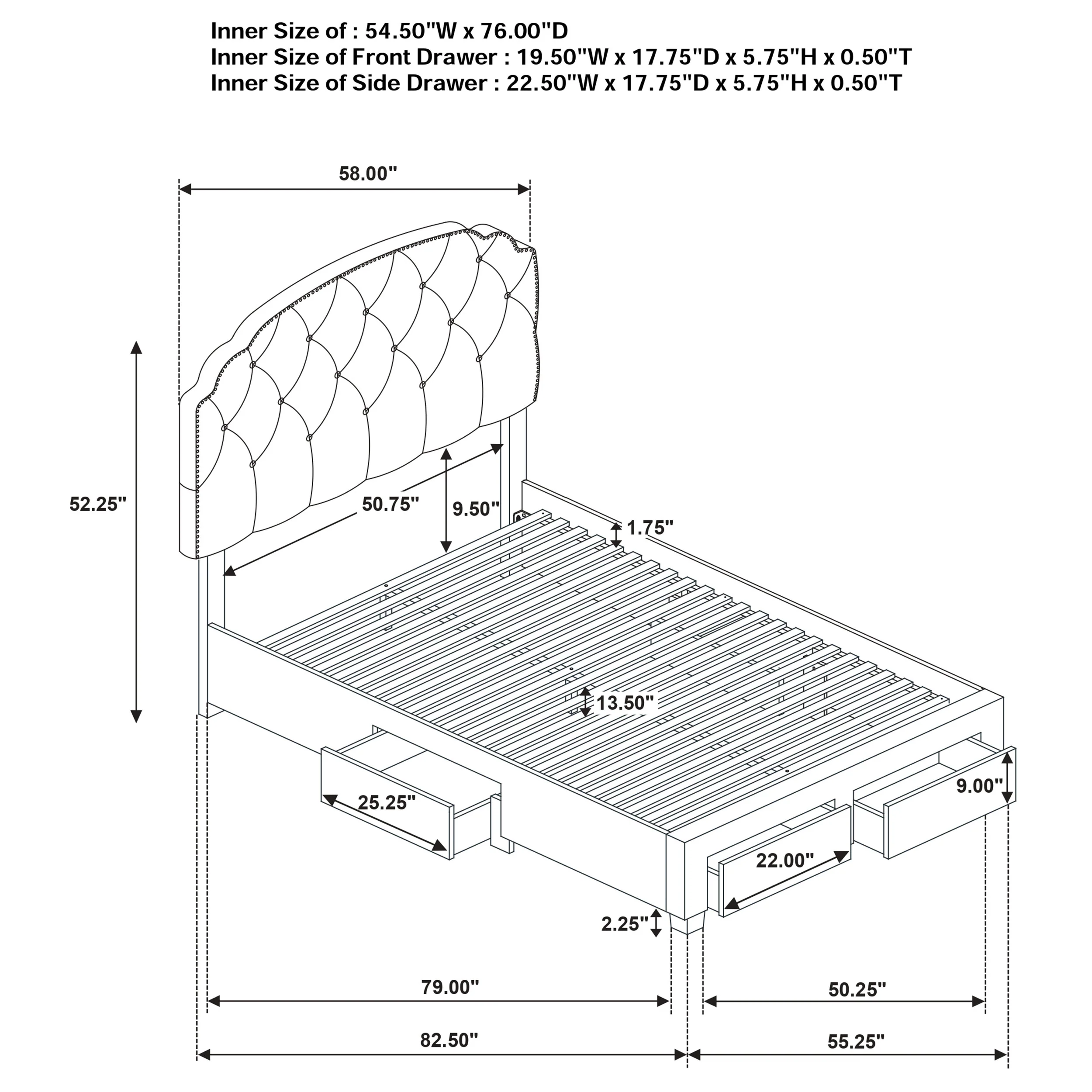 Marianna Panel Platform Storage Bed - Image 39