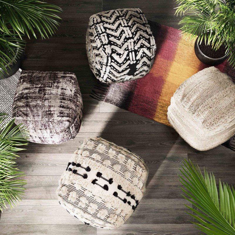 Mariel Cotton Pouf - Image 2