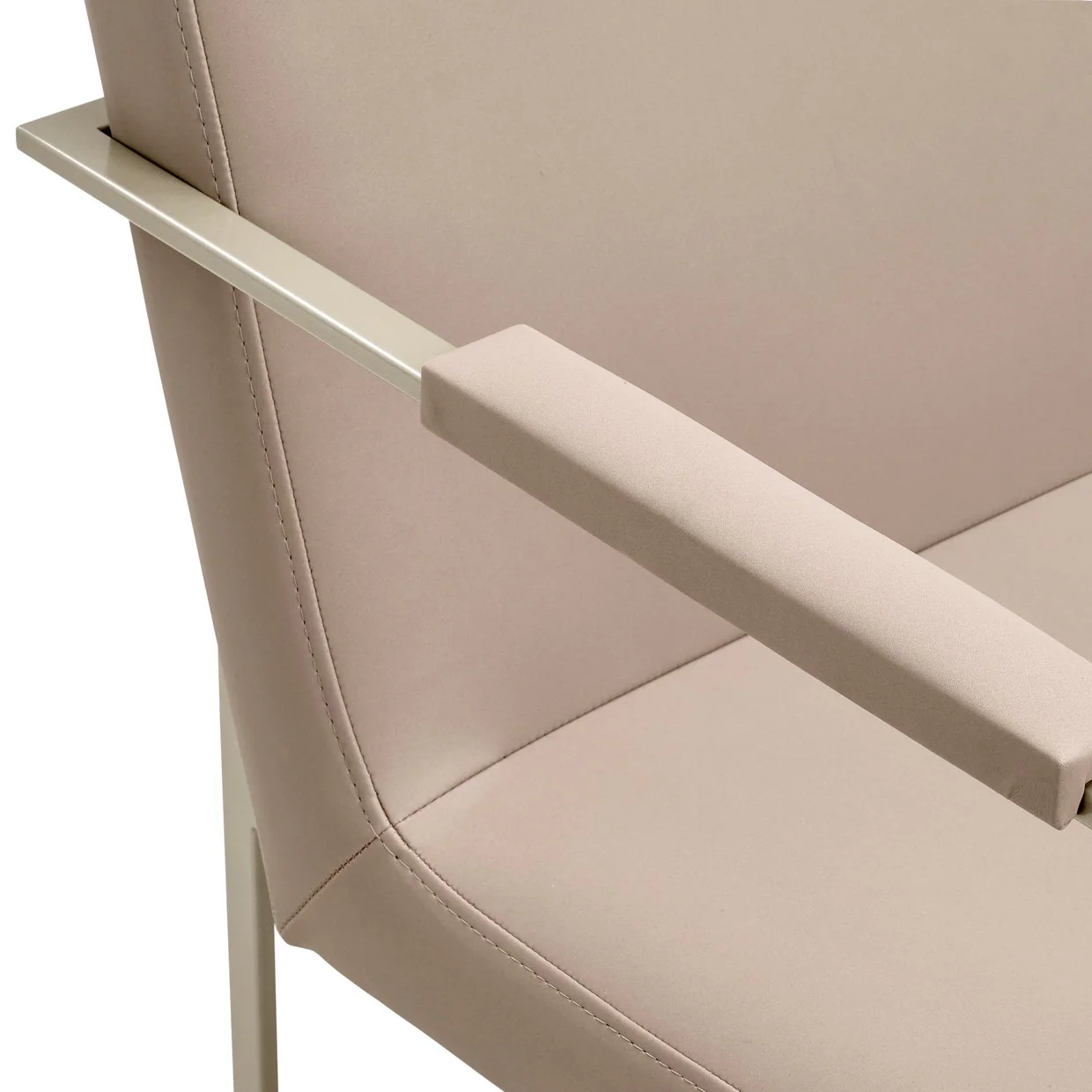 Marin Dining Arm Chair - Greige - Image 9