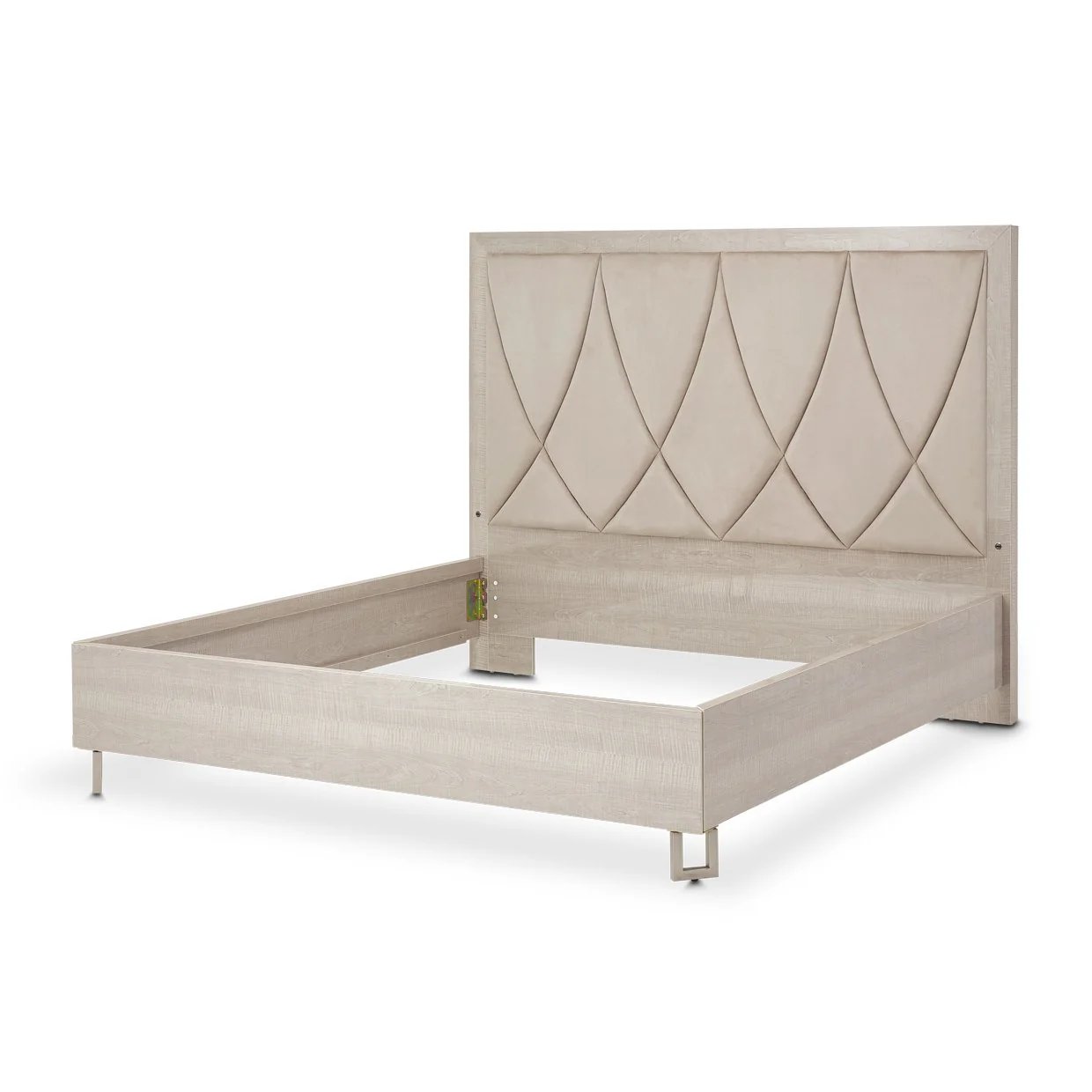 Marin Eastern King Panel Bed - Greige - Image 3