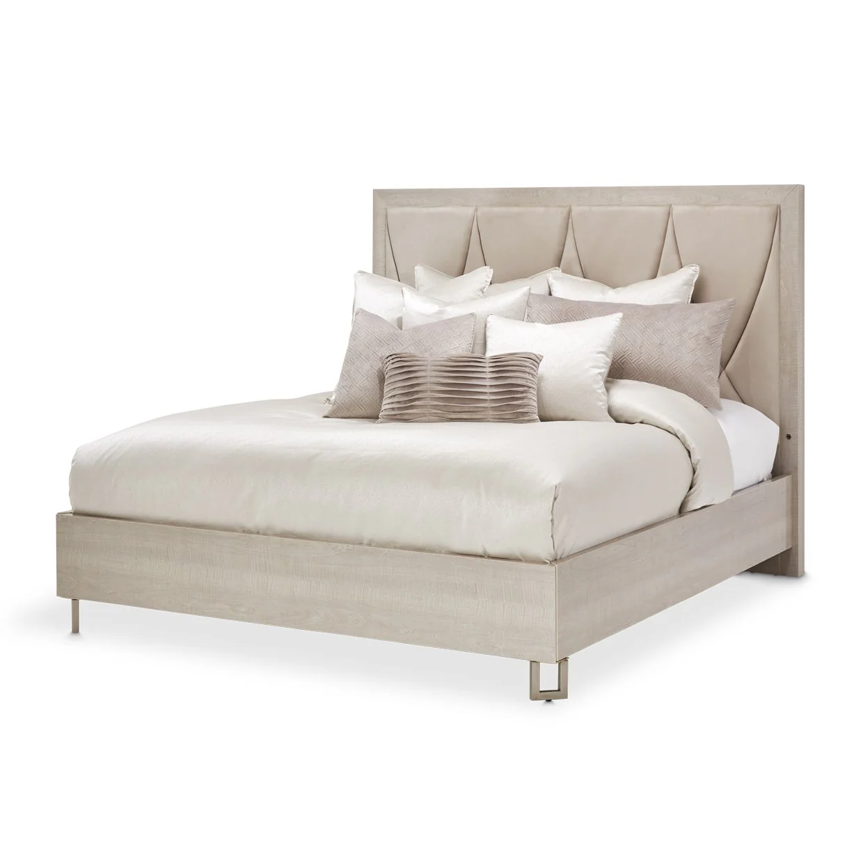Marin Queen Panel Bed - Greige - Image 9