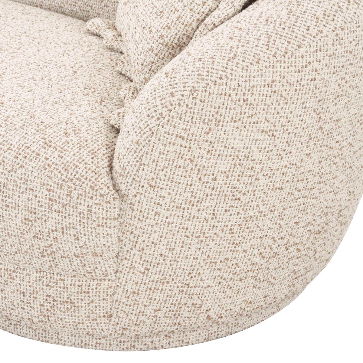 Marion Two-Tone Textured Boucle Loveseat - RAF - Image 5