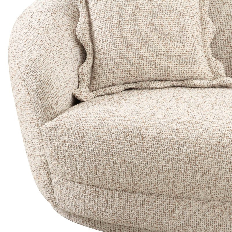 Marion Two-Tone Textured Boucle Sectional - Image 5