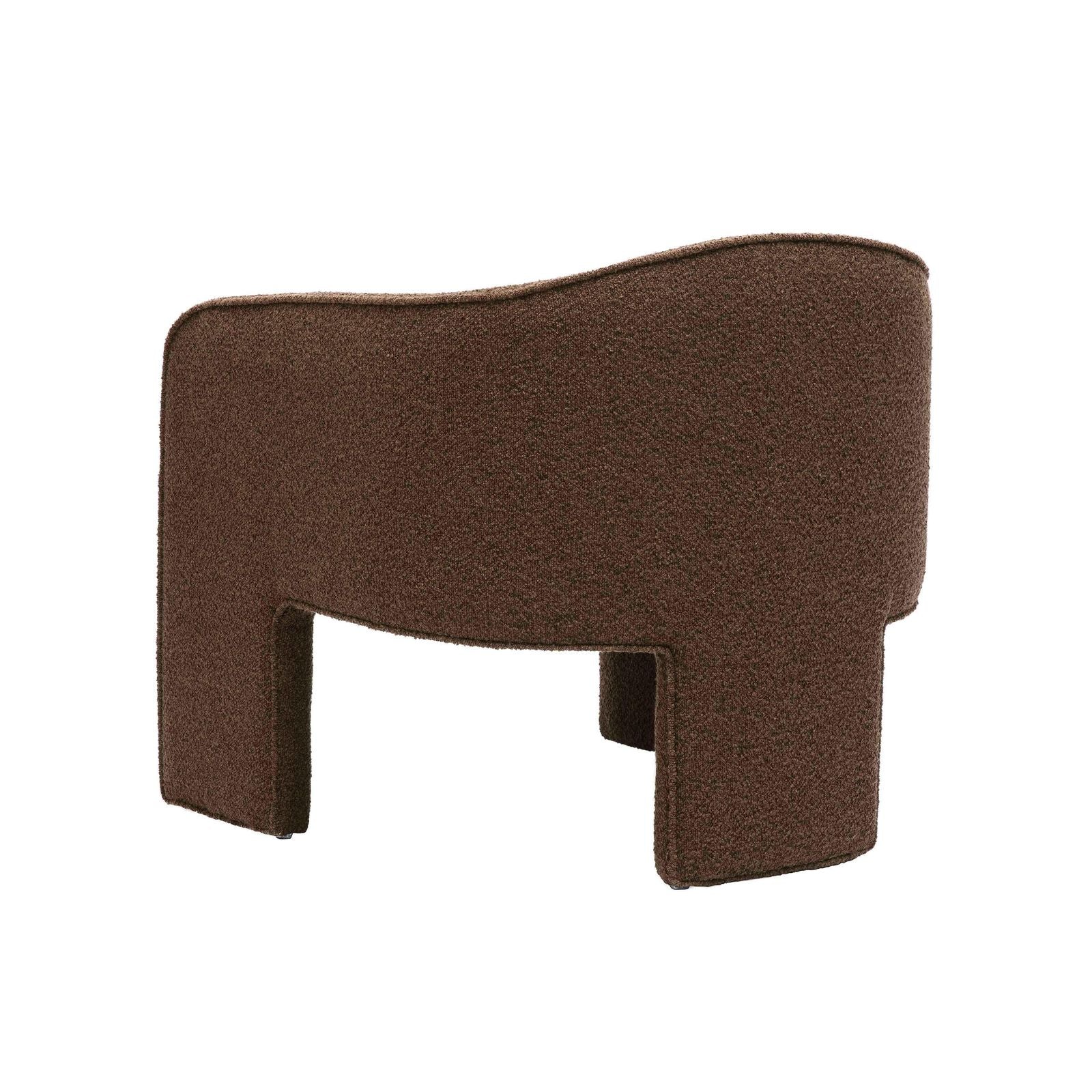 Marla Chocolate Brown Boucle Accent Chair - Image 4