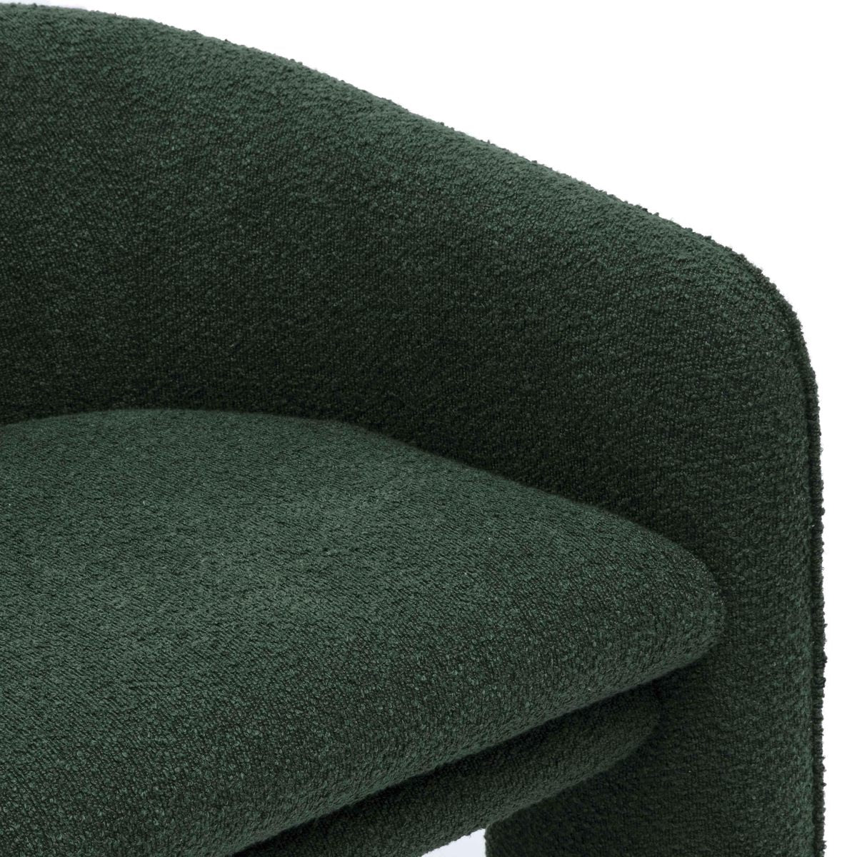 Marla Forest Green Boucle Accent Chair - Image 5