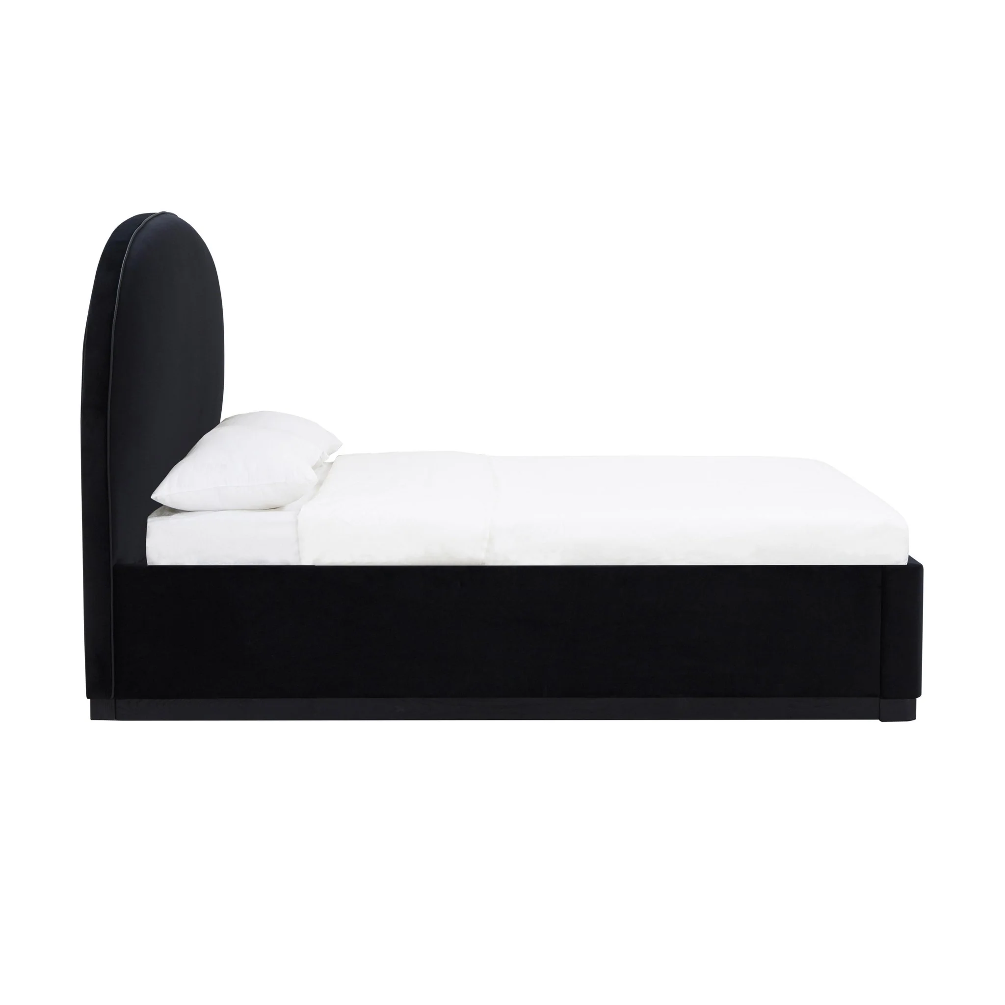 Marlow Black Velvet King Bed - Image 6