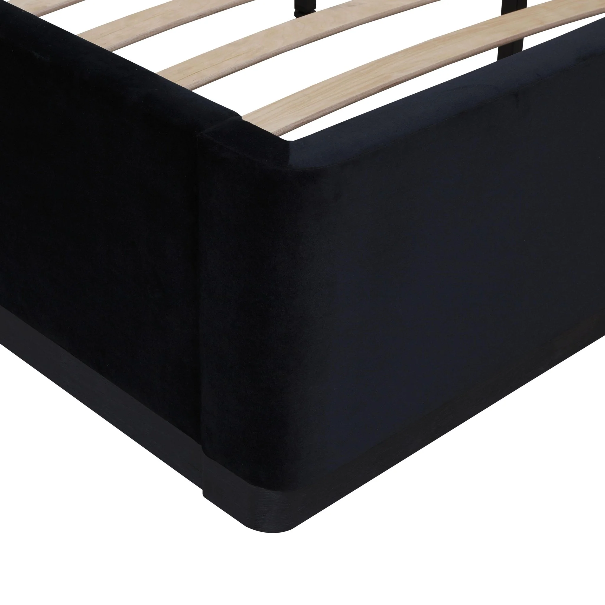 Marlow Black Velvet King Bed - Image 9