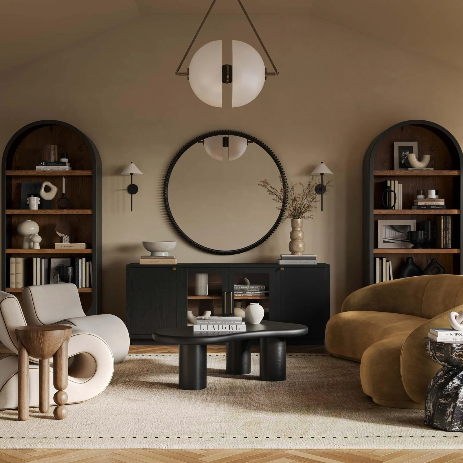 Marlow Black Wood Bookcase - Image 3