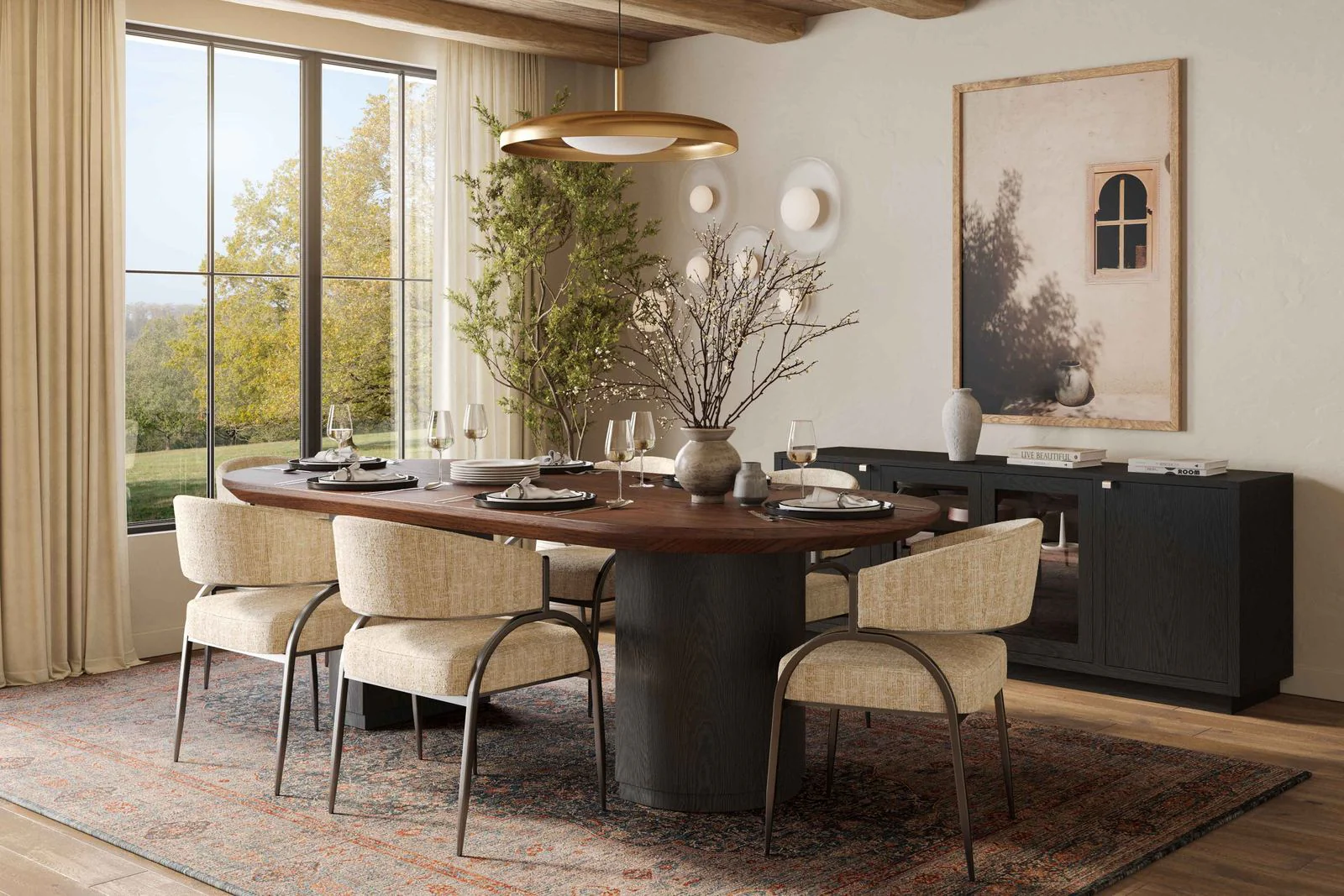Marlow Black Wood Console - Image 2