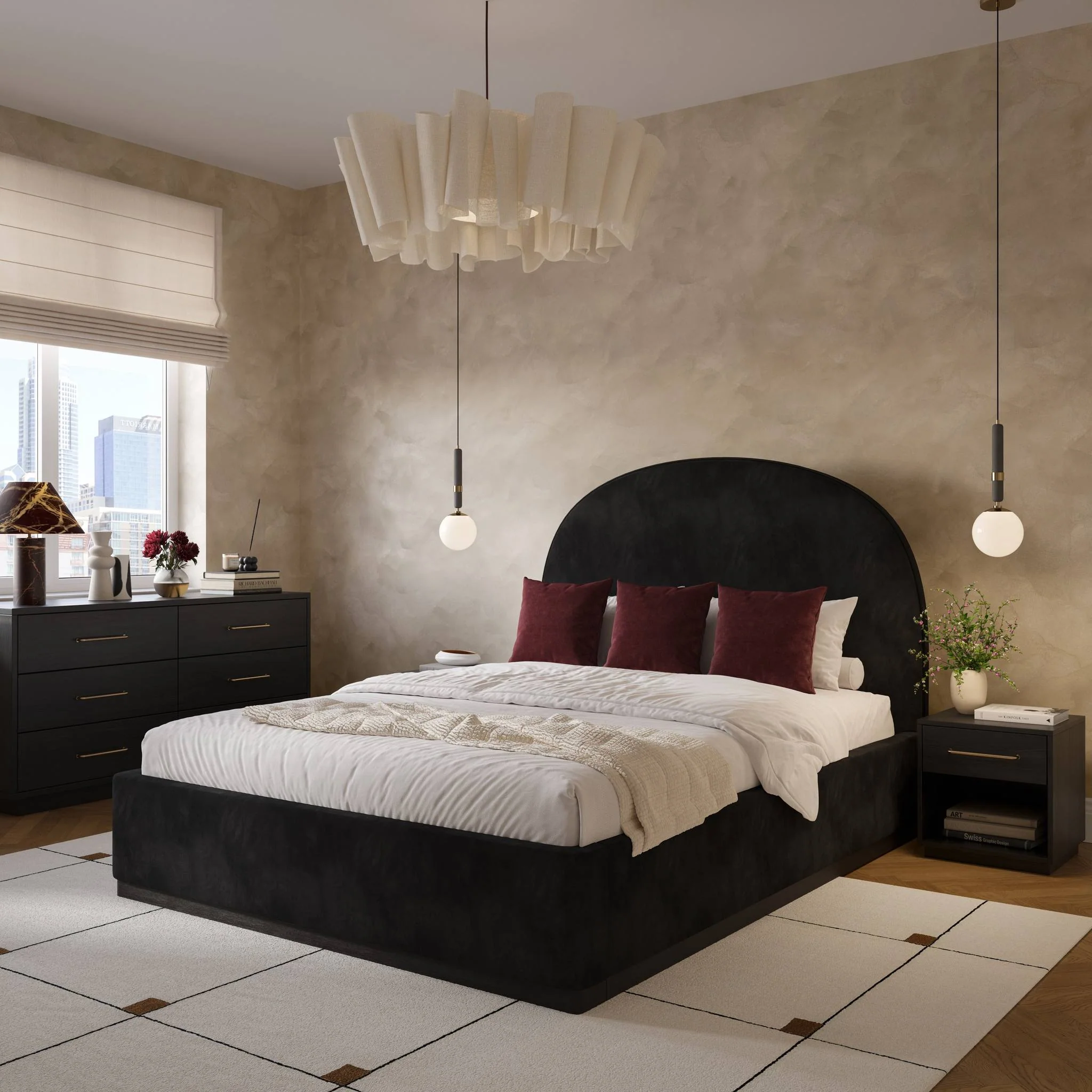 Marlow Black Wood Dresser - Image 2