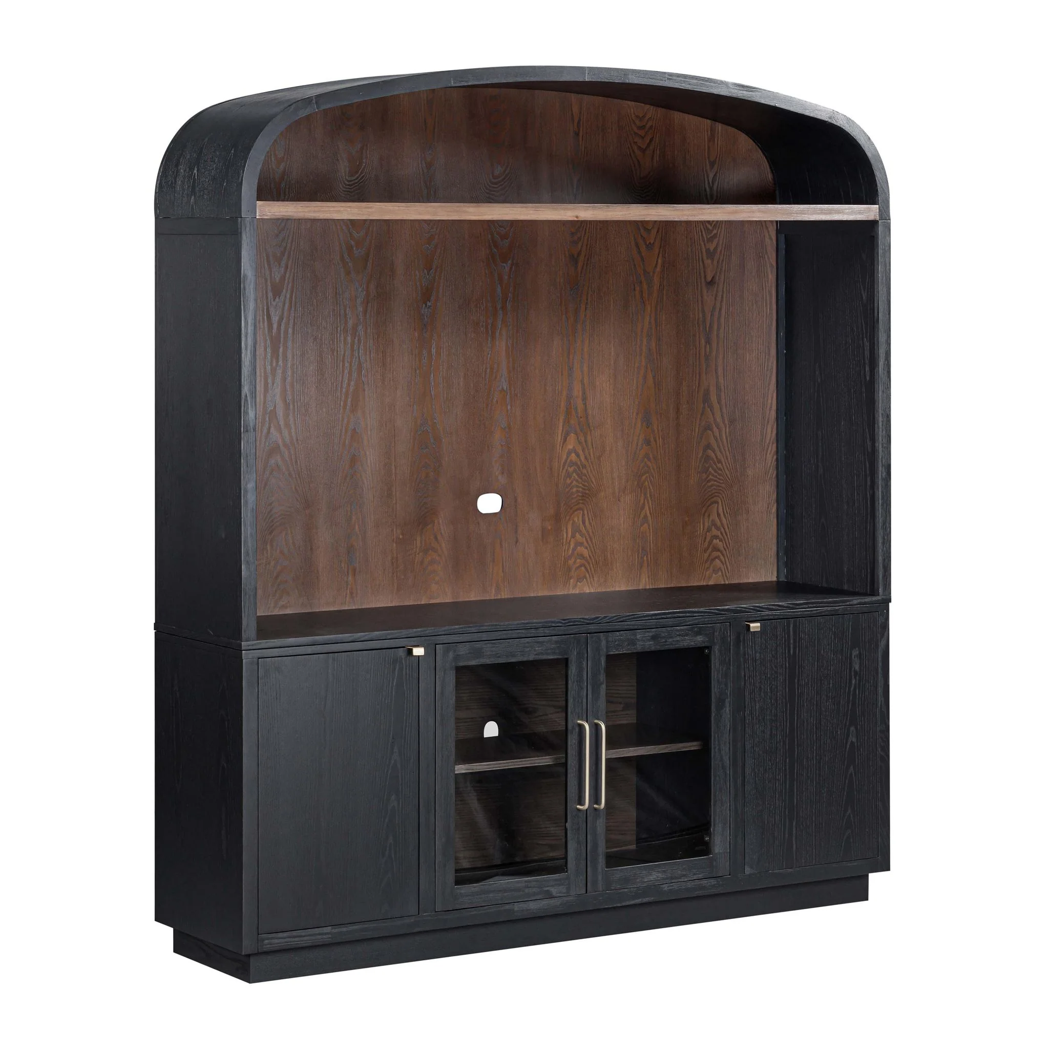 Marlow Black Wood Entertainment Center - Image 3